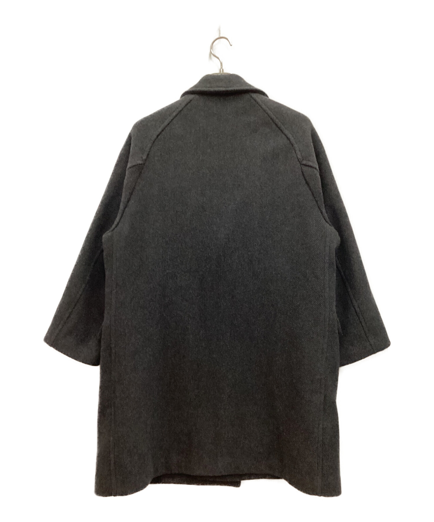中古・古着通販】shiun (シウン) WOOL SHAWL COLLAR COAT グレー