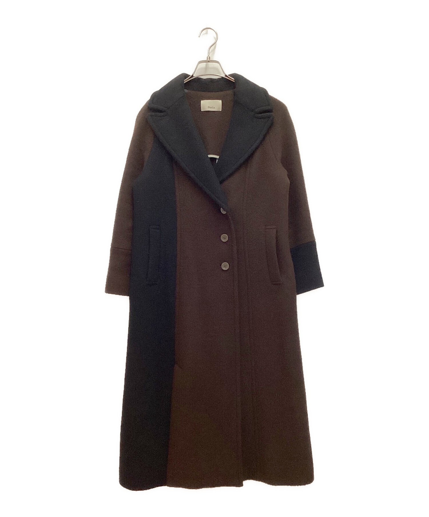 中古・古着通販】INella (イネラ) バイカラーライトロングCT ブラウン 