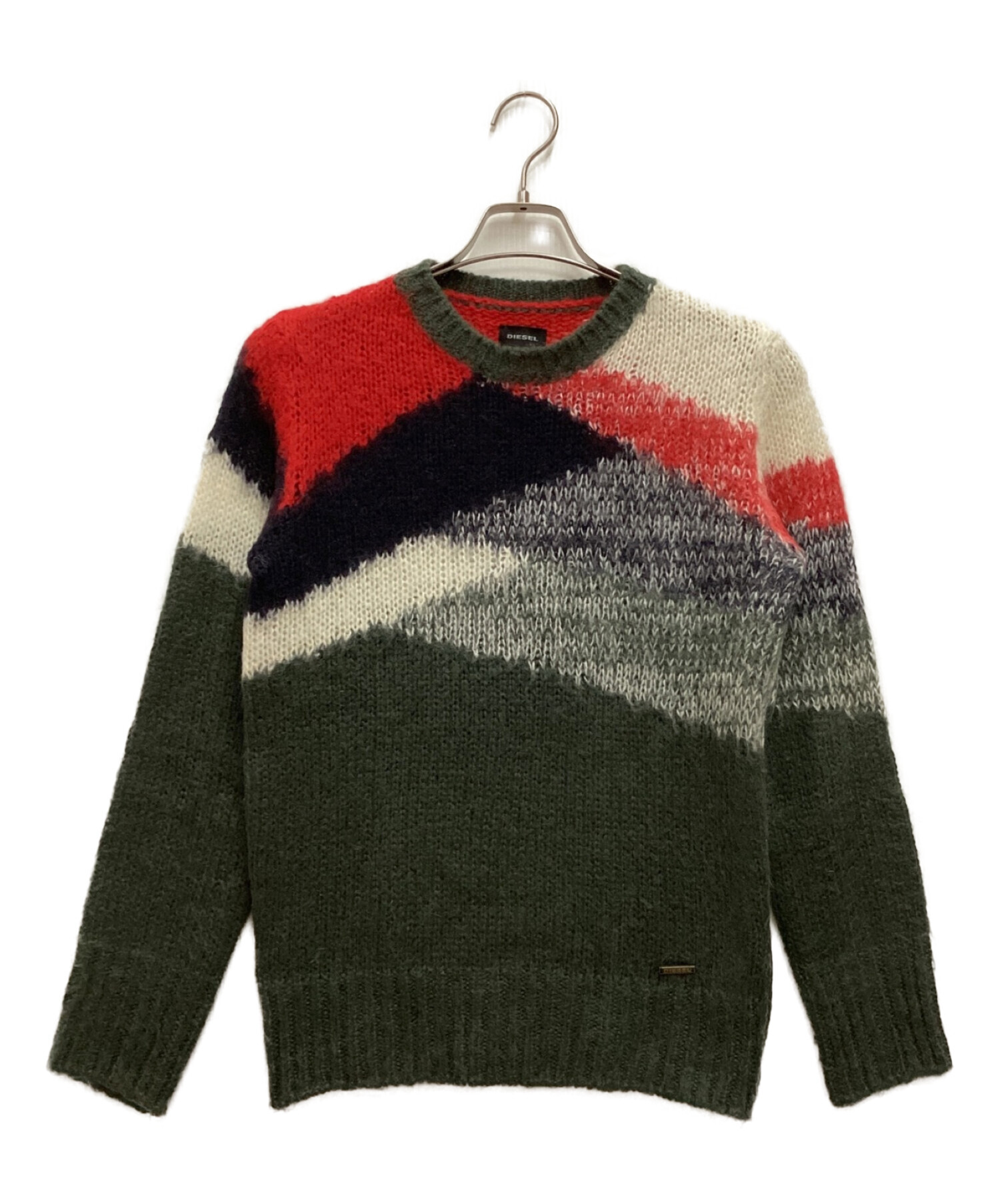 中古・古着通販】DIESEL (ディーゼル) ニット クルーネック マルチ  