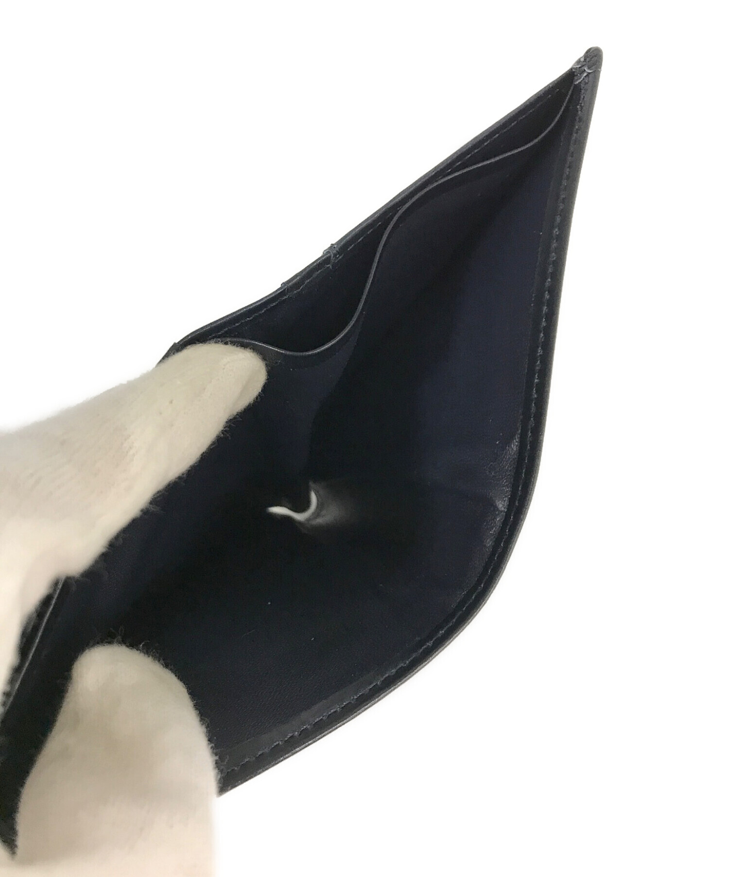 中古・古着通販】KITAMURA (キタムラ) 2つ折り財布 ネイビー｜ブランド