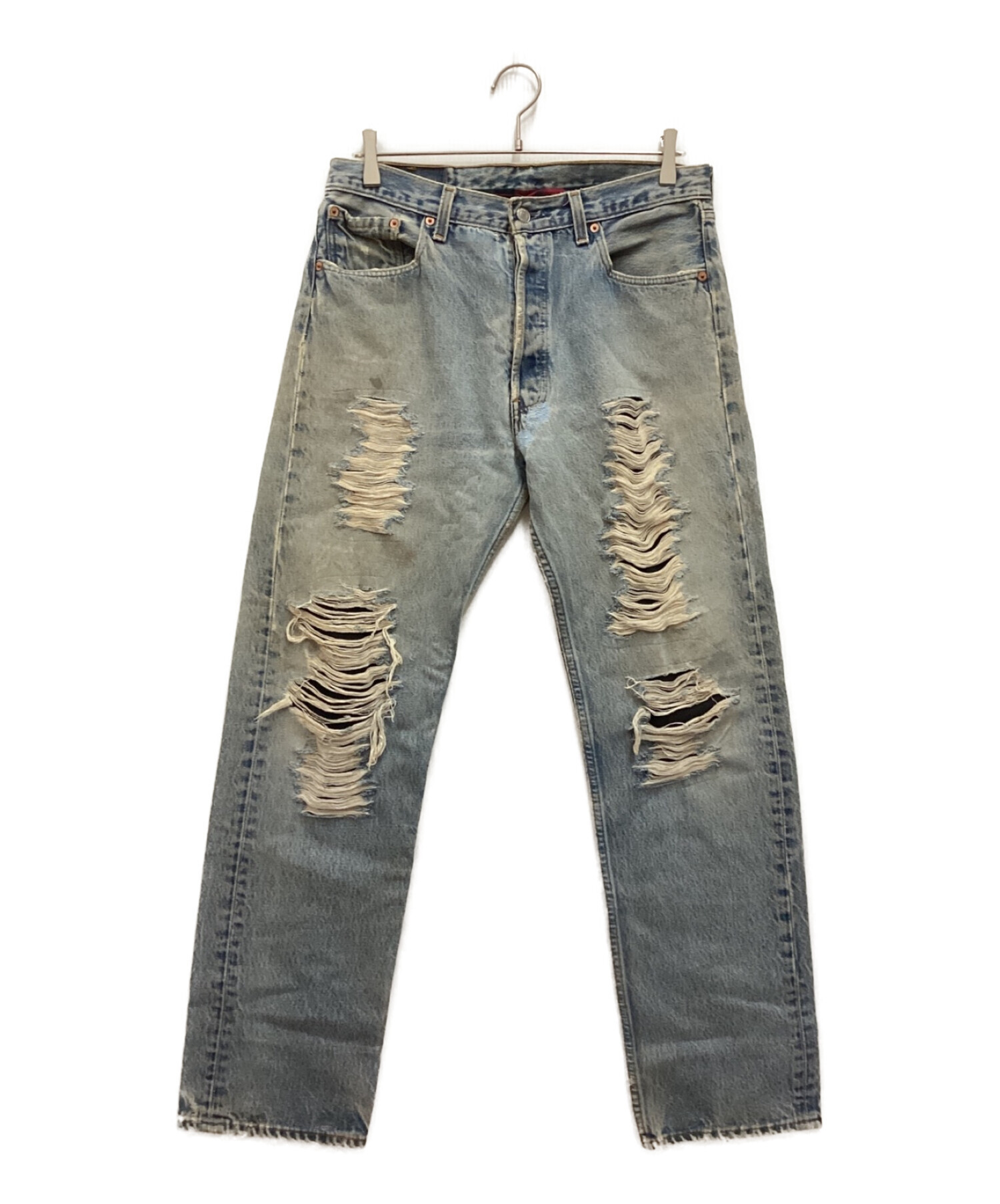 中古・古着通販】LEVI'S (リーバイス) 古着リメイクデニムパンツ 中古・古着通販】LEVI'S (リーバイス) 古着リメイクデニムパンツ