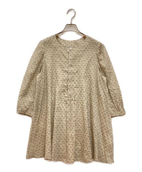 中古・古着通販】GASA* (ガサ) 花柄ヨークブラウス ベージュ サイズ 