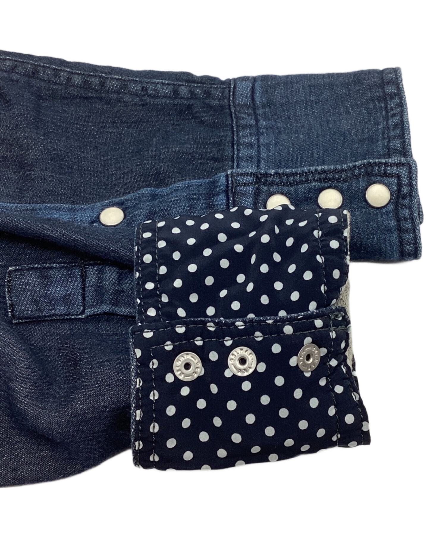 1PIU1UGUALE3 1piu1uguale3 スウェットデニムシャツ Ⅴ インディゴ