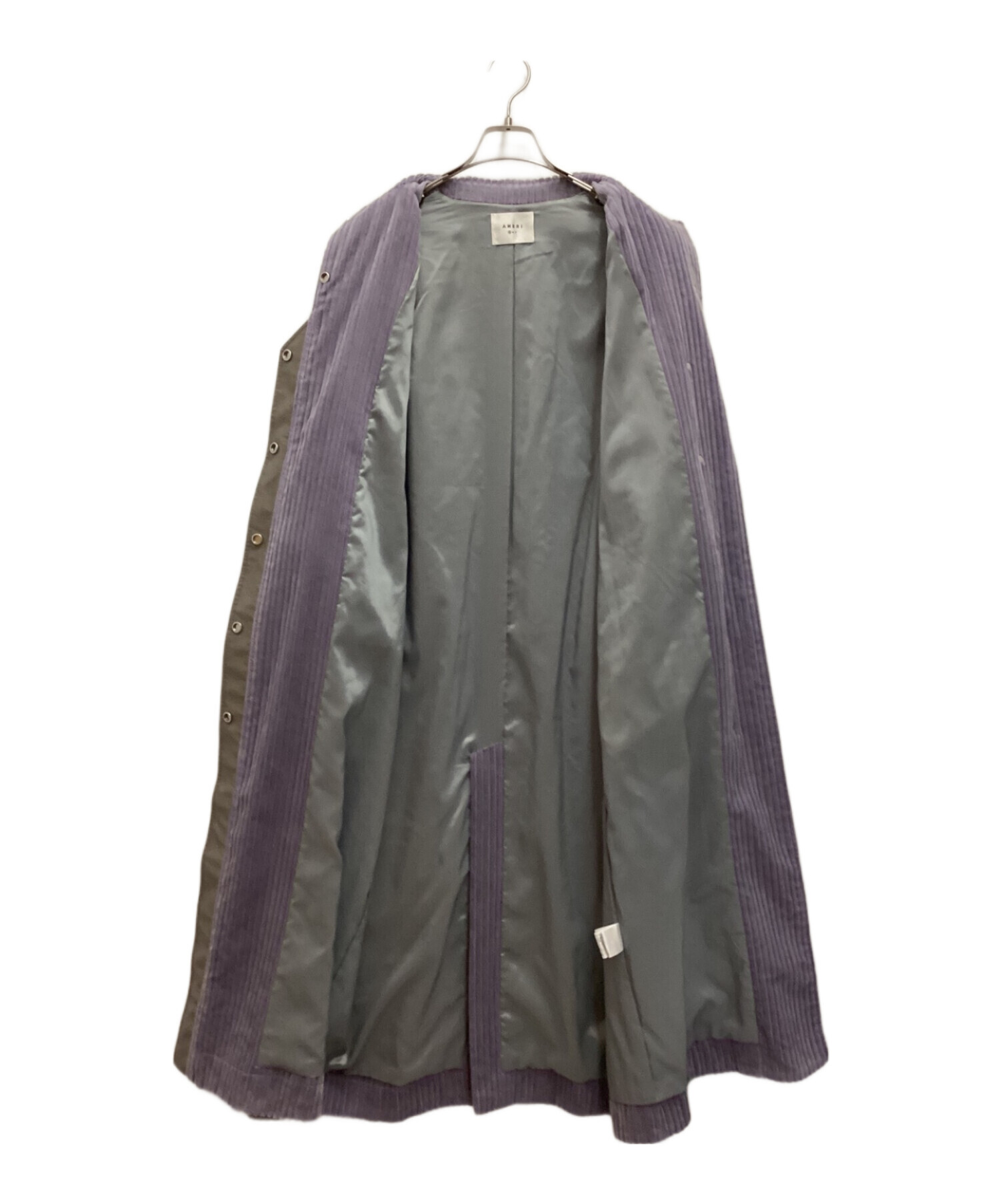 【AMERI】きれい色★レザー使いコーデュロイ生地リブコート【アメリ】秋冬 Ameri（アメリ）の「WIDE COLOR CORDUROY JACKET（テーラード