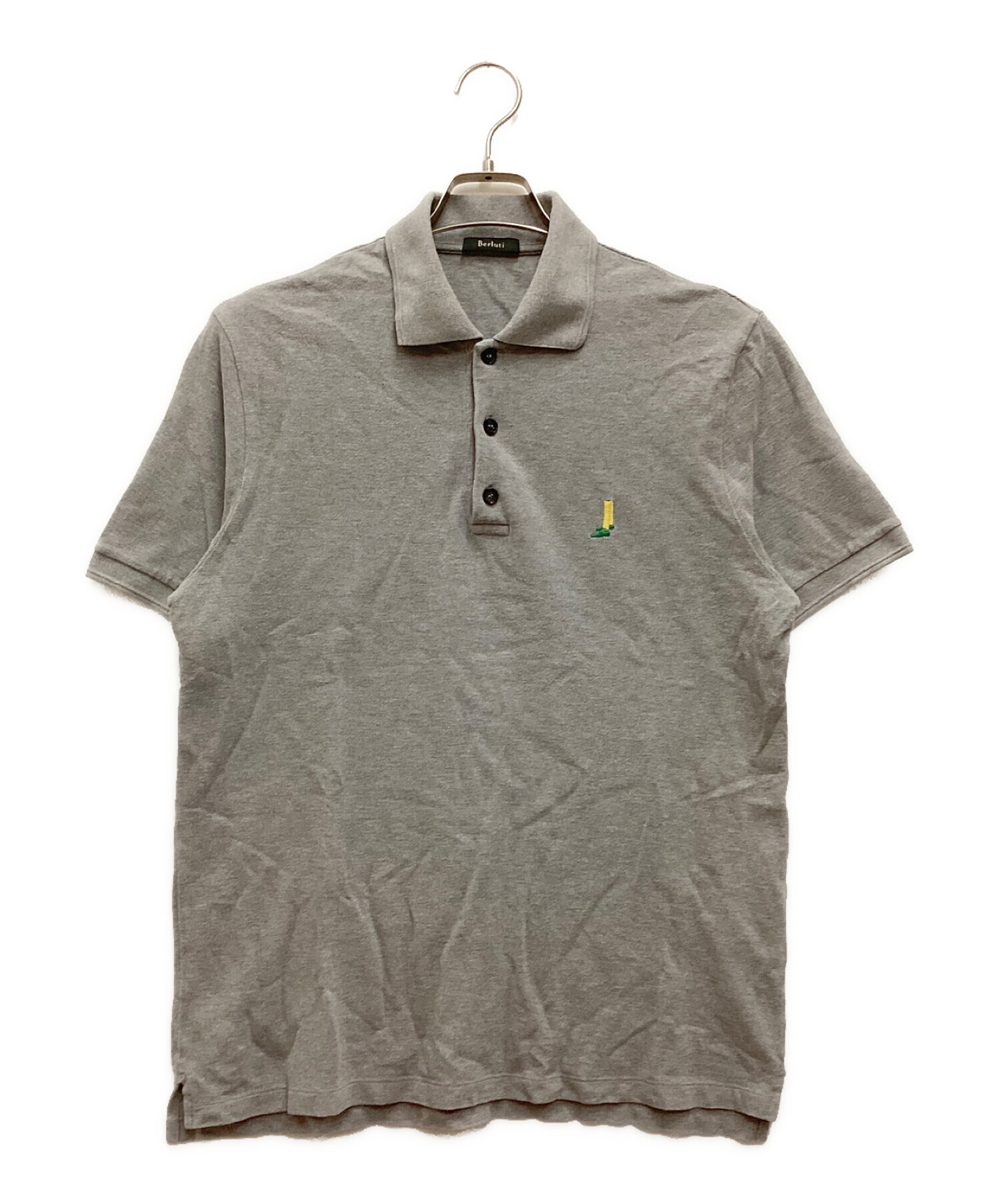 中古・古着通販】Berluti (ベルルッティ) 刺繍ポロシャツ グレー