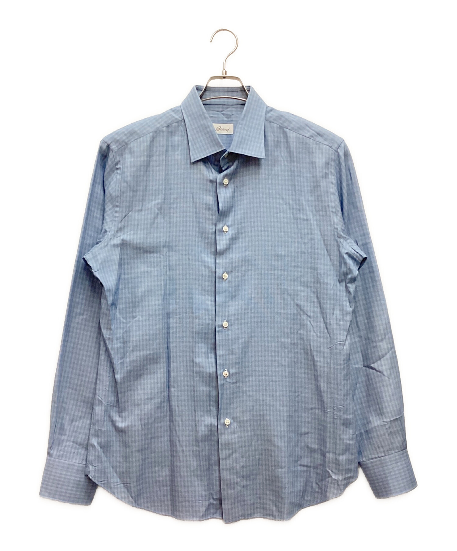 Brioni 長袖チェックシャツ 中古・古着通販】BRIONI (ブリオーニ) シャツ チェック コットン