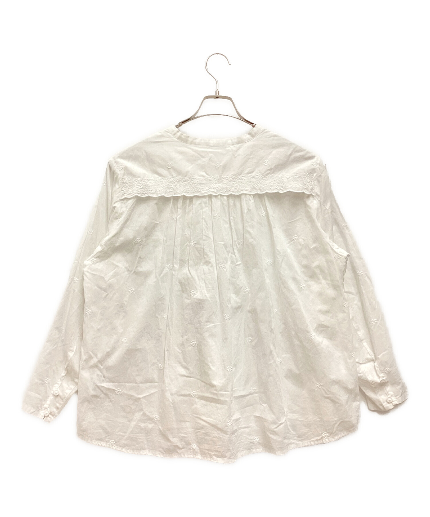 中古・古着通販】GASA* (ガサ) ふたりの木 レースブラウス しらゆき と 
