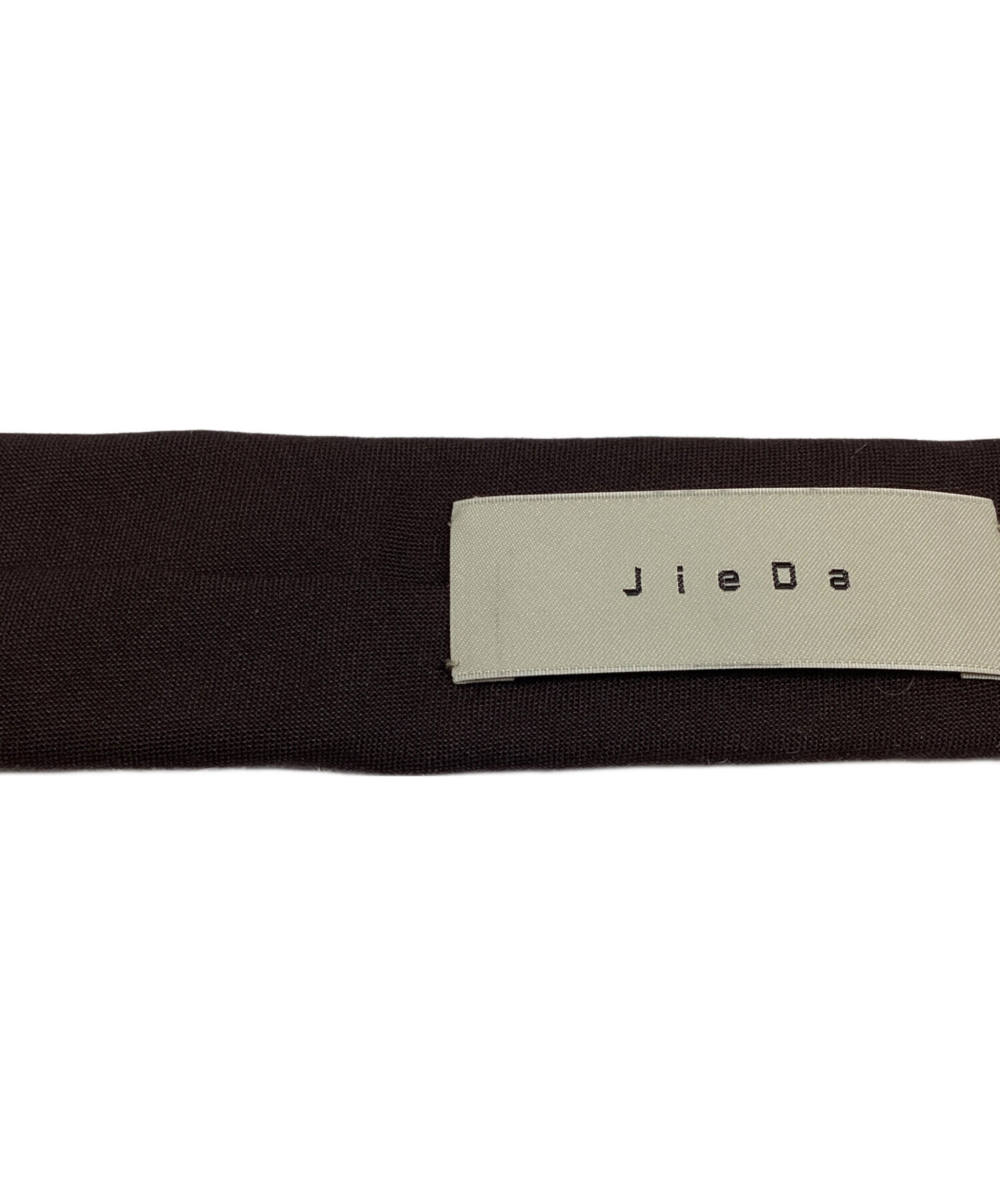 【美品 】Jiedaジエダ 21SS EMBROIDERY TIE 刺繍ネクタイ 中古・古着通販】Jieda (ジエダ) ネクタイ ロゴ刺繍 ブラウン サイズ