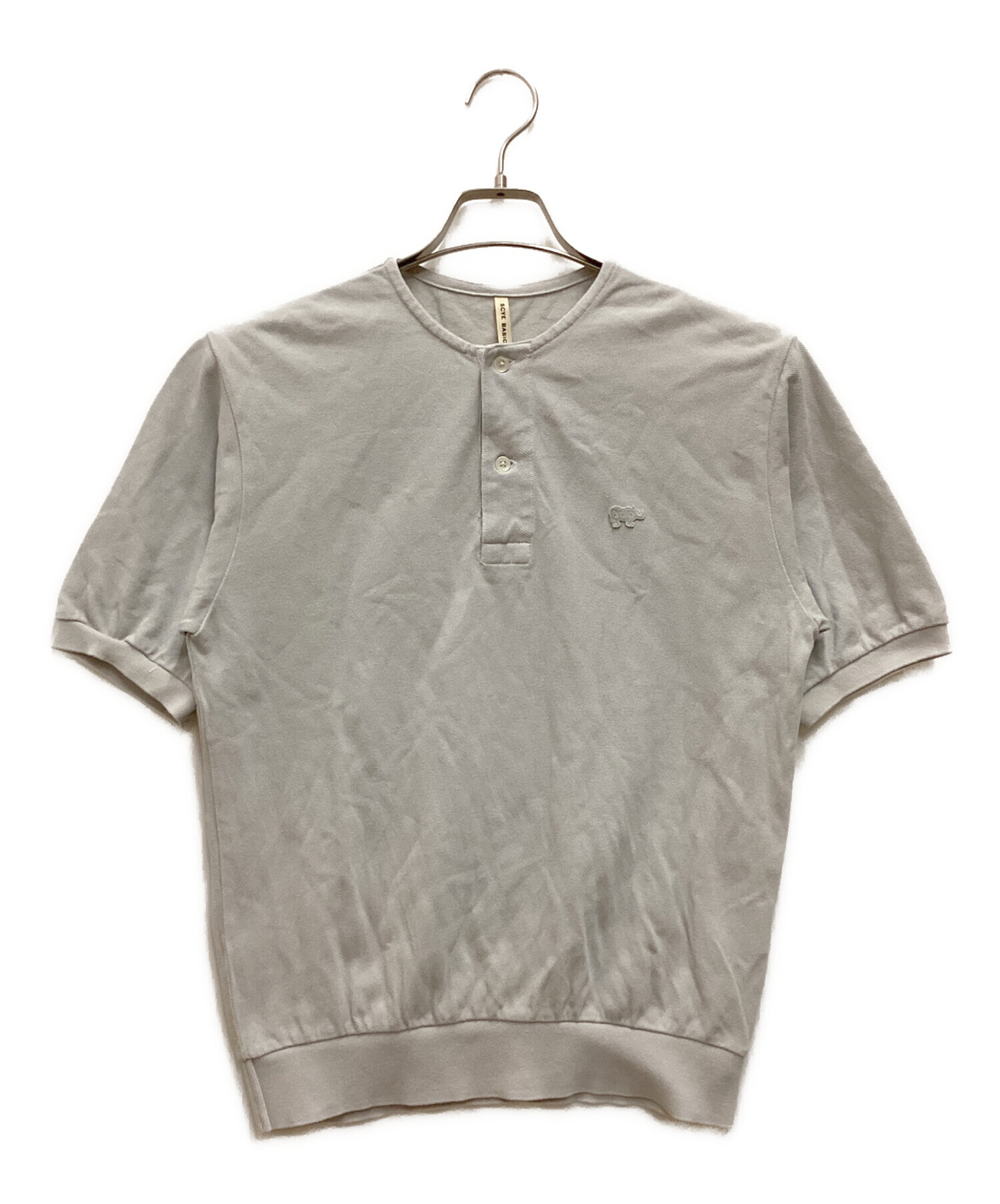 中古・古着通販】SCYEBASICS (サイベーシックス) ノーカラーポロシャツ