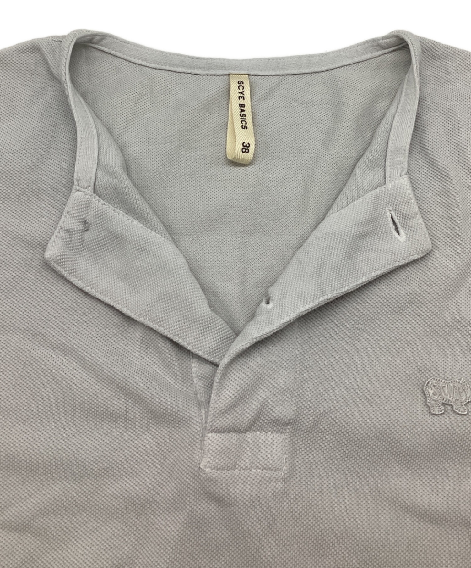 中古・古着通販】SCYEBASICS (サイベーシックス) ノーカラーポロシャツ