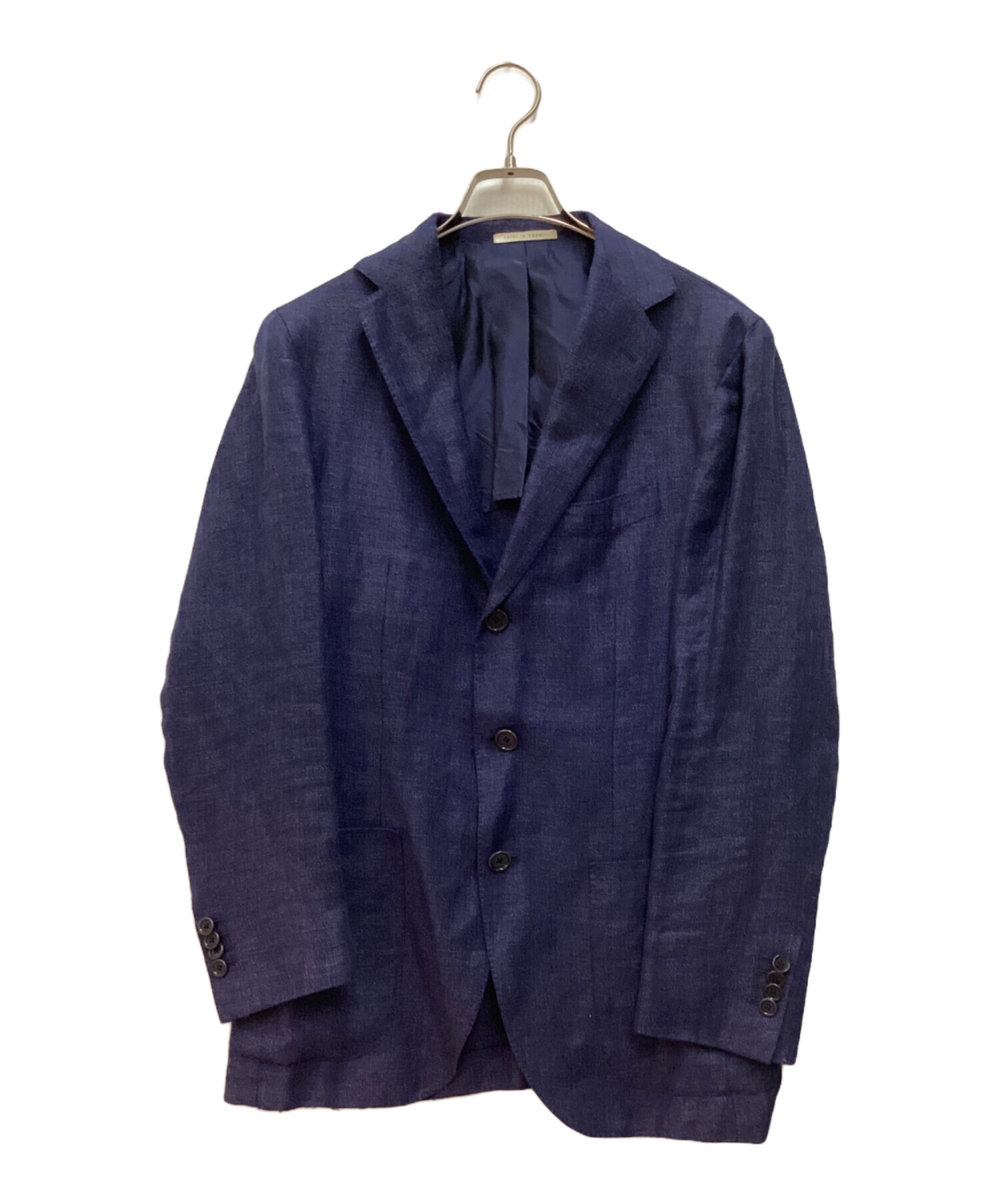 デペトリロDe Petrillo金ボタン麻リネンシングルテーラードジャケット