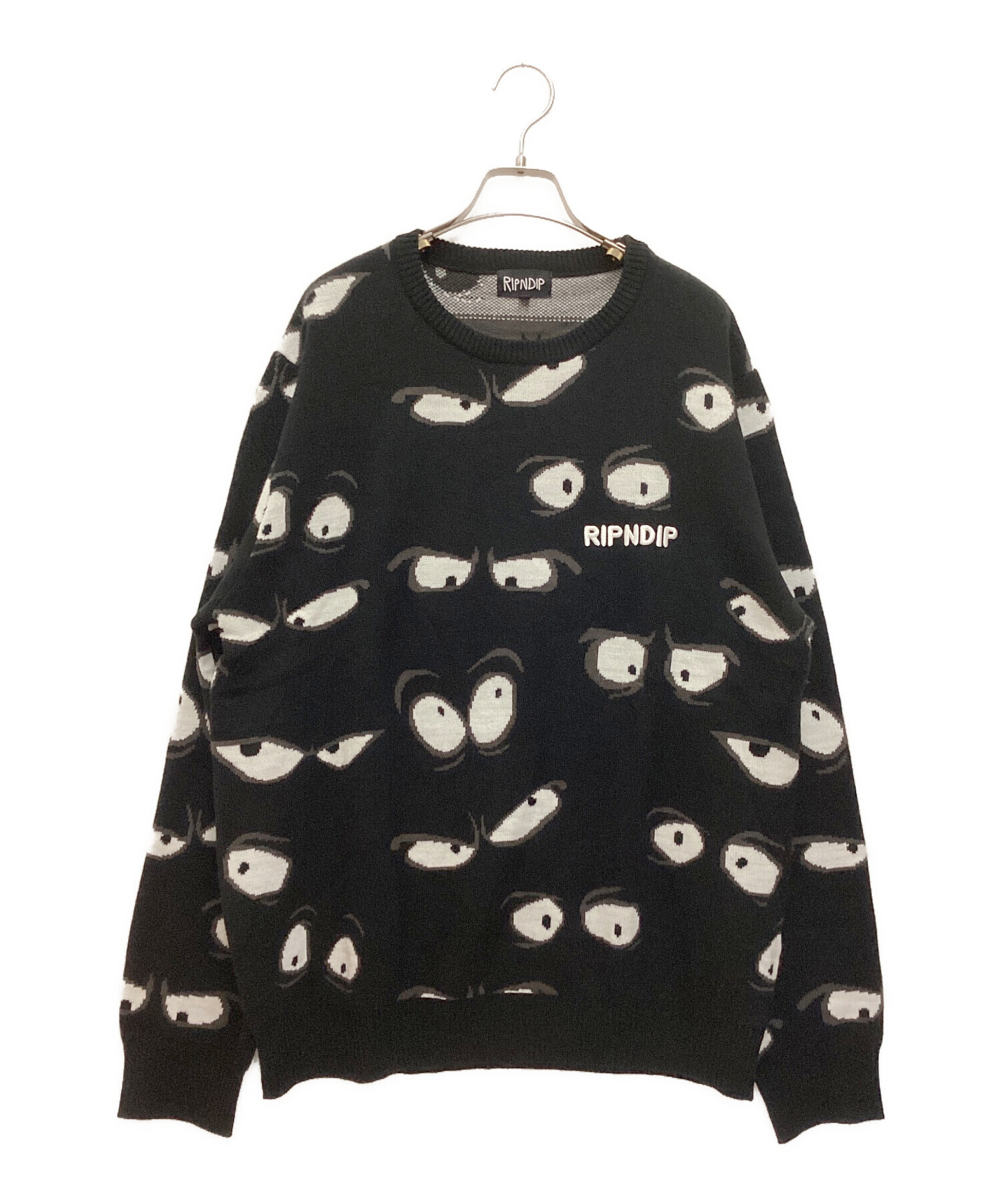 RIPNDIPセーター RIPNDIP リップンディップ ニット セーター 総柄 長袖 
