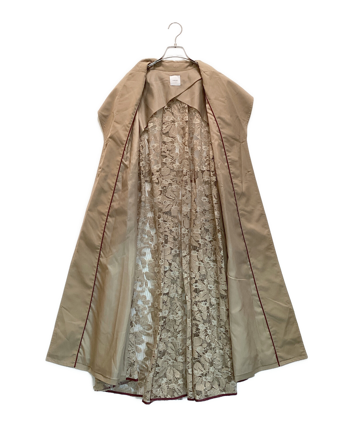 AMERI バックレース トレンチコート AMERI VINTAGE BACK LACE COAT トレンチコート バックレースコート