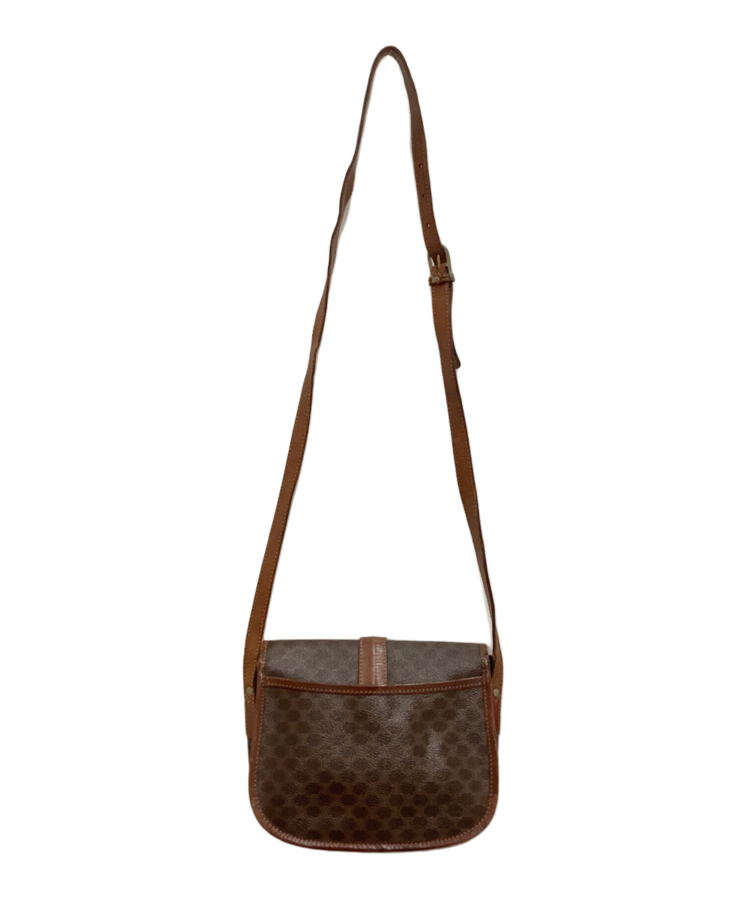 中古・古着通販】CELINE (セリーヌ) マカダムショルダーバッグ クロス