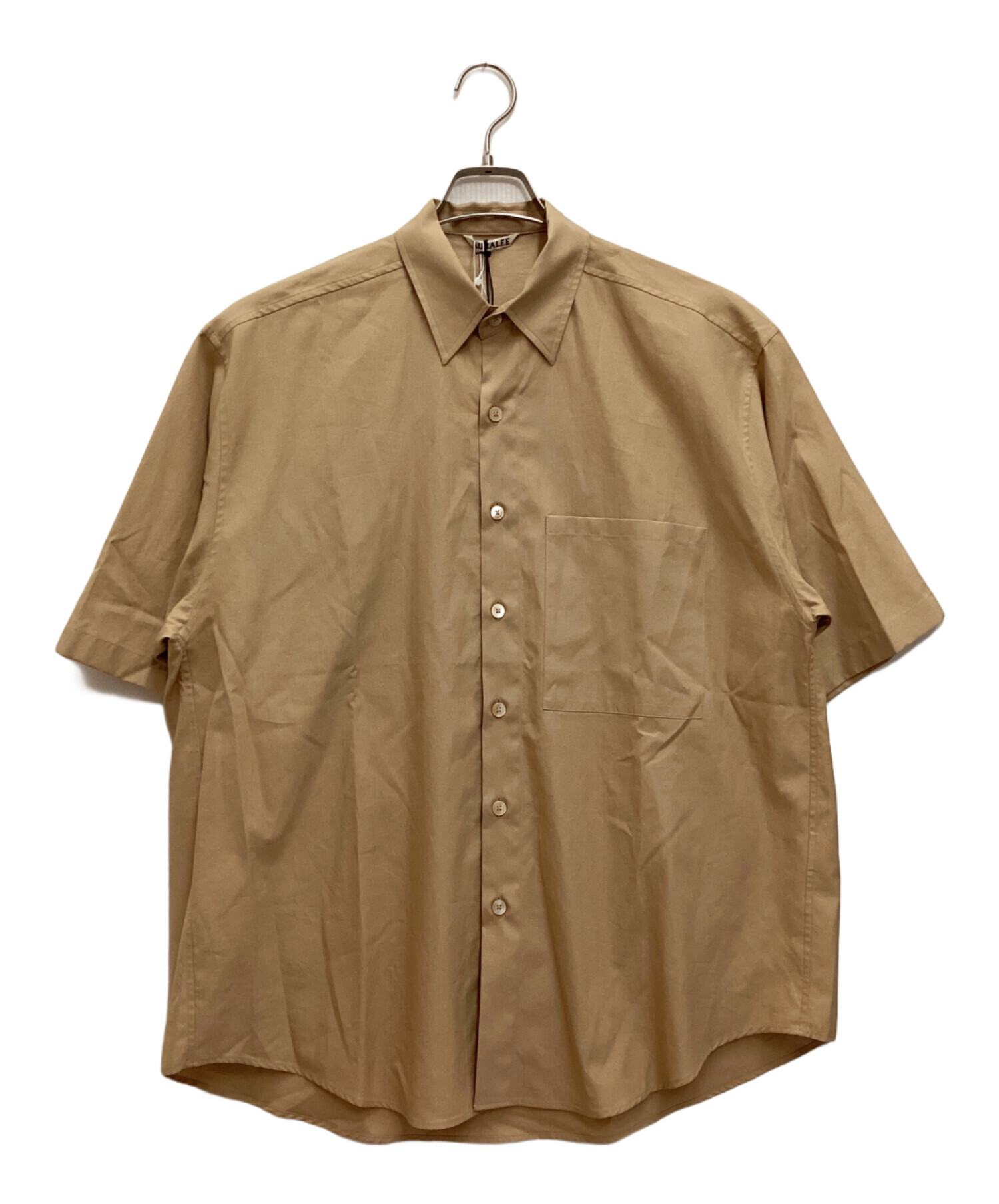 23AW AURALEE ウォッシュドフィンクスツイルビッグシャツ 3 ブラウン Washed Finx Twill Shirt(3(MEN) Brown/ブラウン): AURALEE
