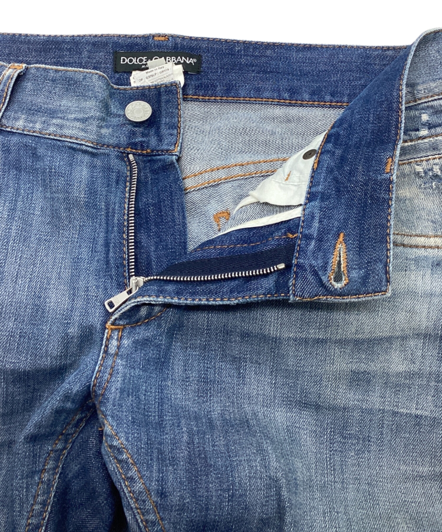 DOLCE & GABBANA ロゴプレート 10 GOLD 46 デニムパンツ 中古・古着通販】DOLCE & GABBANA (ドルチェ＆ガッバーナ) プレート