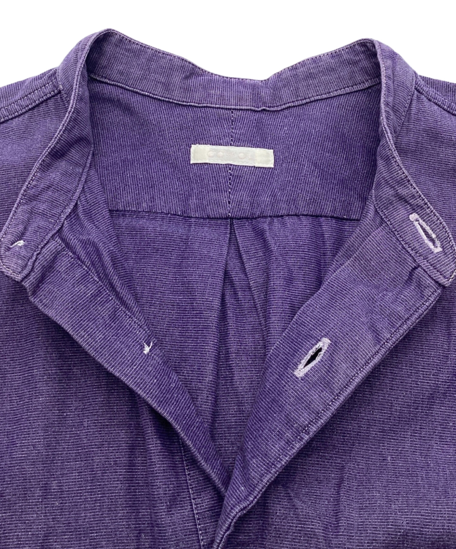 コモリ COMOLI プルオーバーカーゴシャツ ダークパープル 18AW 1 中古・古着通販】COMOLI (コモリ) プルオーバーカーゴシャツ