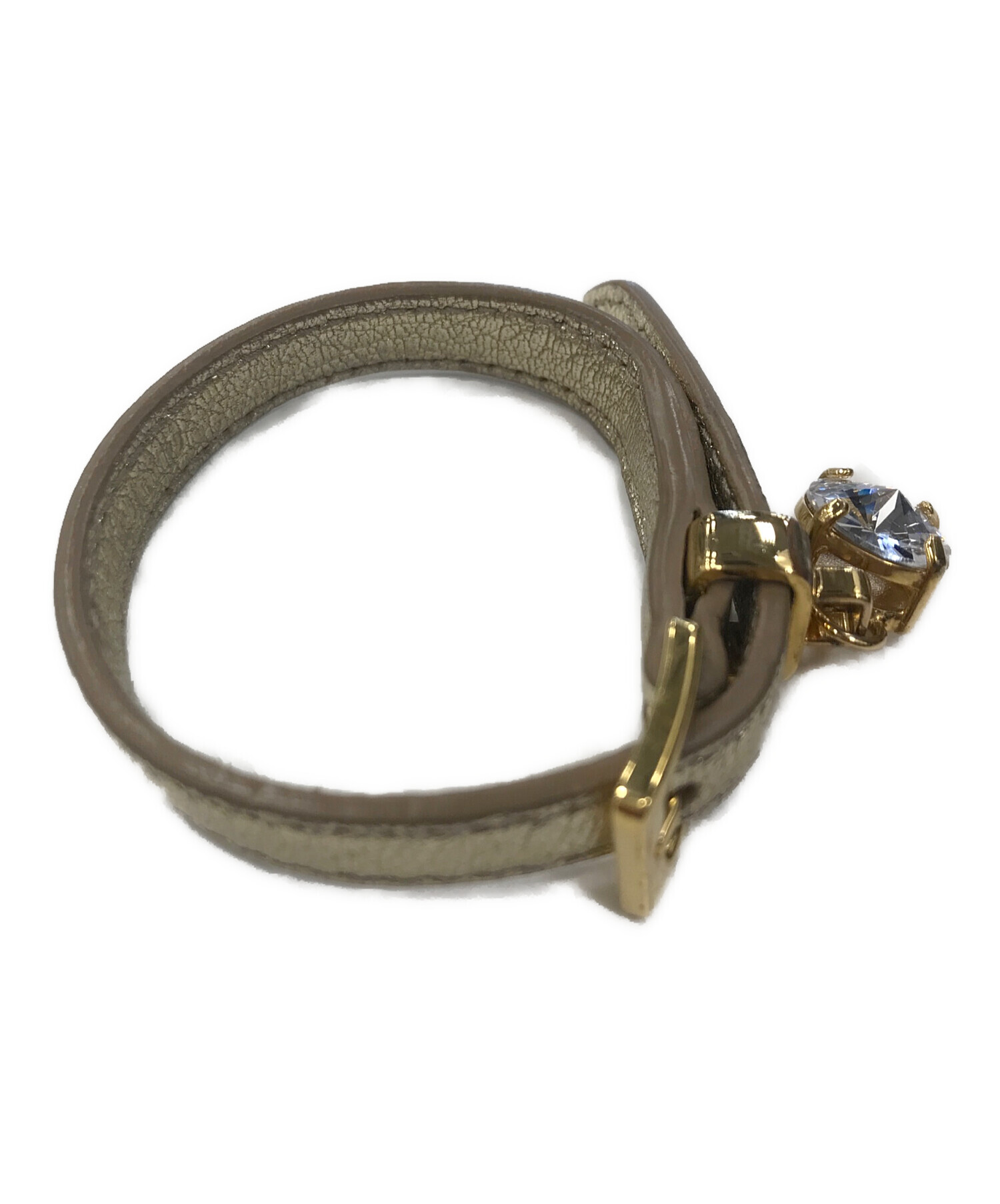 中古・古着通販】MIU MIU (ミュウミュウ) ハートビジューブレスレット 