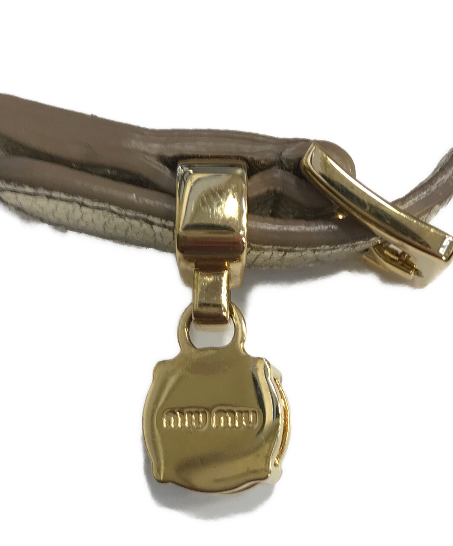 中古・古着通販】MIU MIU (ミュウミュウ) ハートビジューブレスレット 