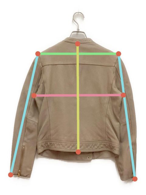 中古・古着通販】Noble (ノーブル) ソフトラムレザーライダース