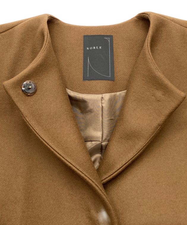 NOBLE マンテコ MANTECOミドルコート キャメル 36 タグ付き新品 極美品