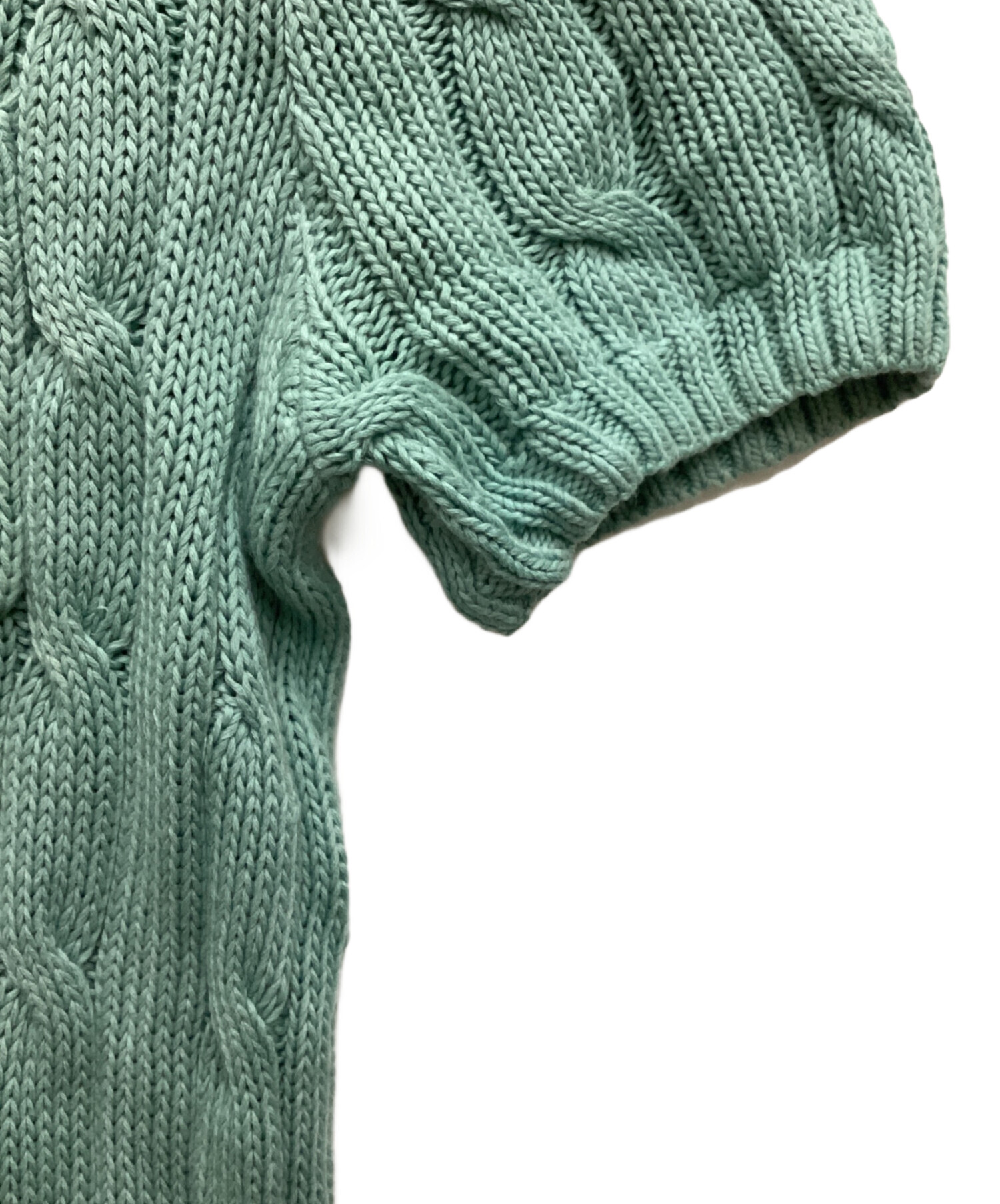 ラルフローレンPolo Ralph Lauren ケーブルニット 半袖グリーンM POLO RALPH LAUREN Polo Ralph Lauren ポロ ラルフローレン 半袖