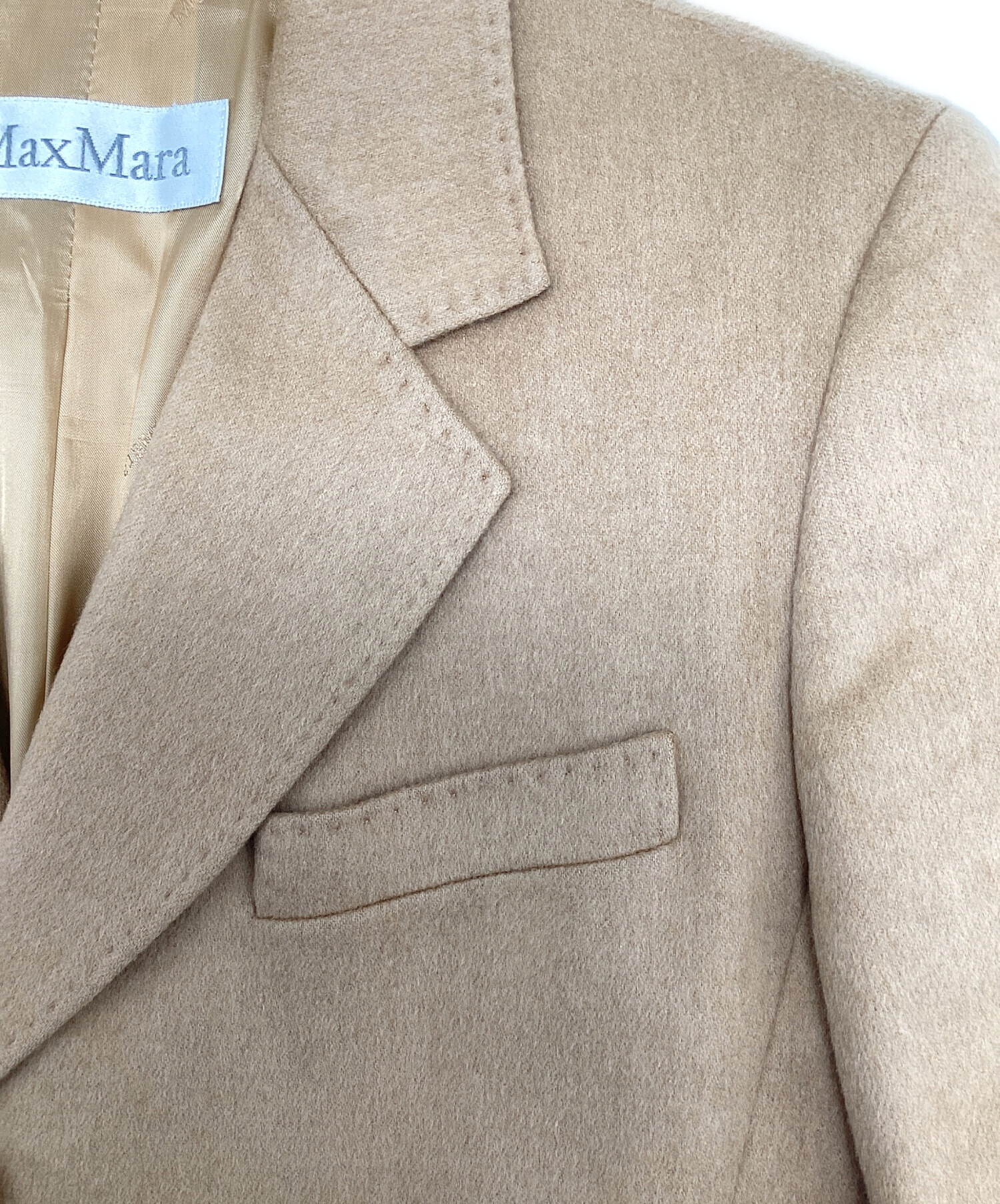 中古・古着通販】MaxMara (マックスマーラ) キャメル3Bテーラード