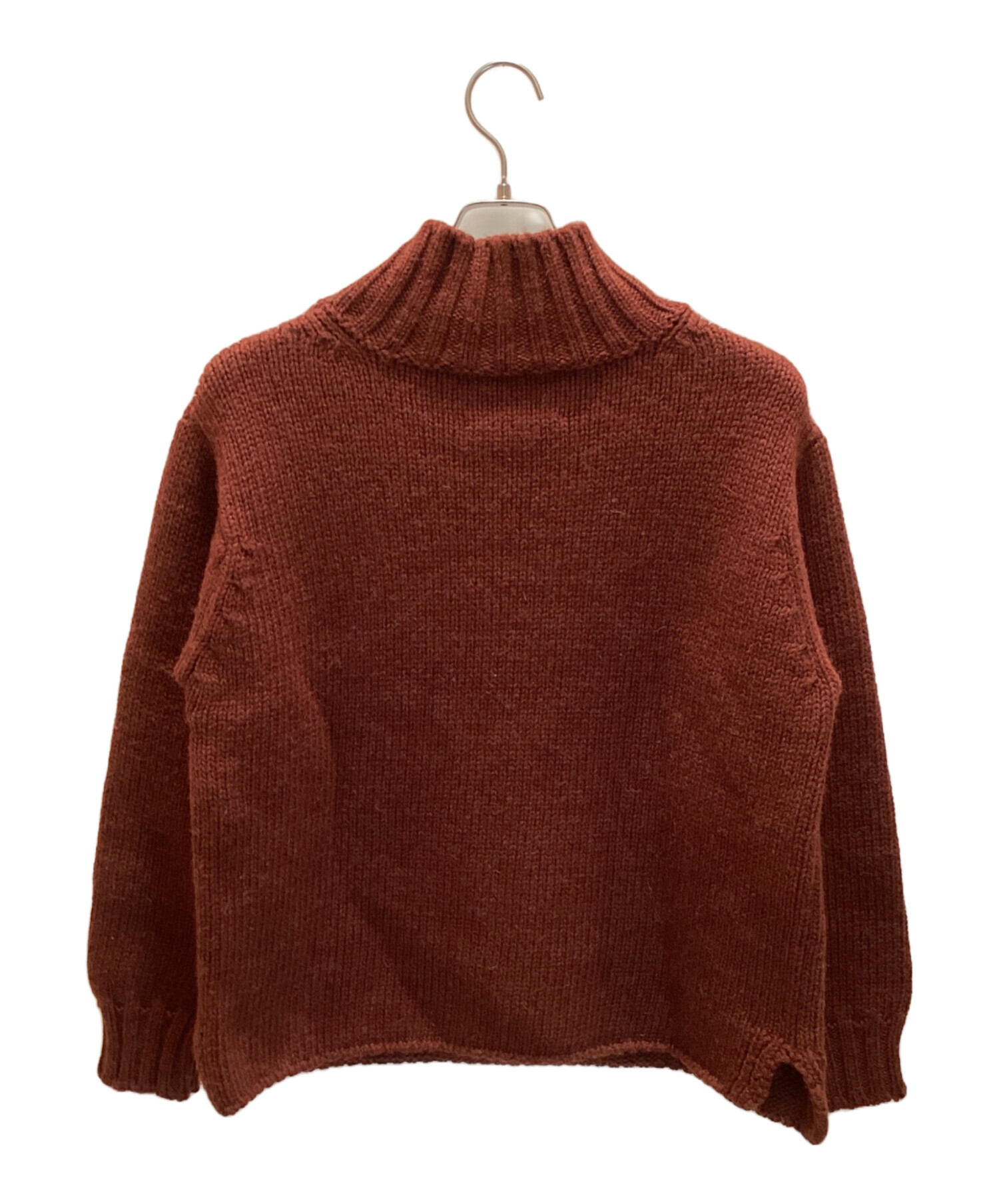 MHL. エムエイチエル BRITISH WOOL ニット セーター M 茶色 中古・古着通販】MHL (エムエイチエル) BRITISH WOOL セーター