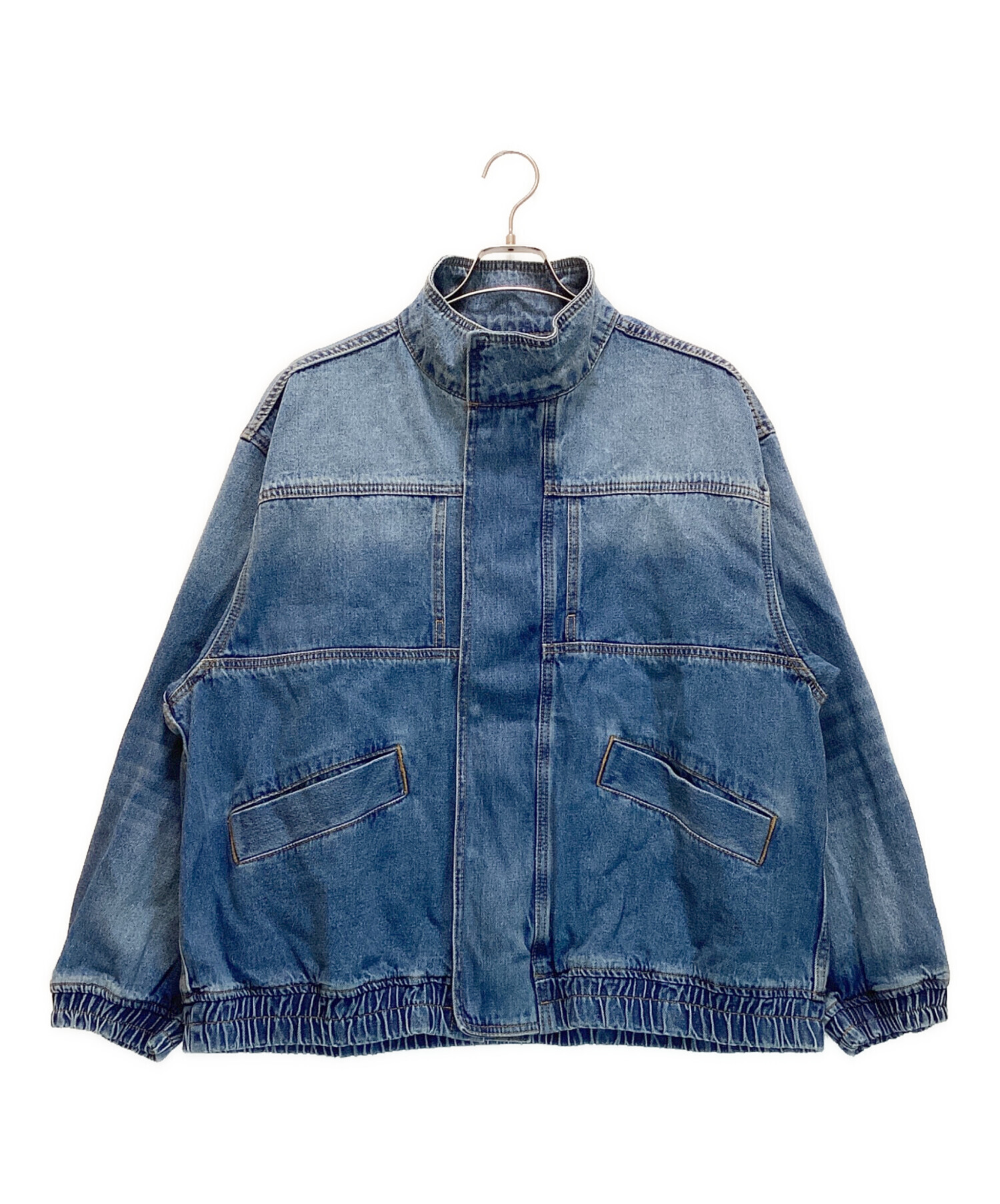 専用【美品】アダムエロペ ドライタッチ デニム スタンドカラー ブルゾン L ADAM ET ROPE'（アダムエロペ）の「【コットンUSA】ドライタッチ