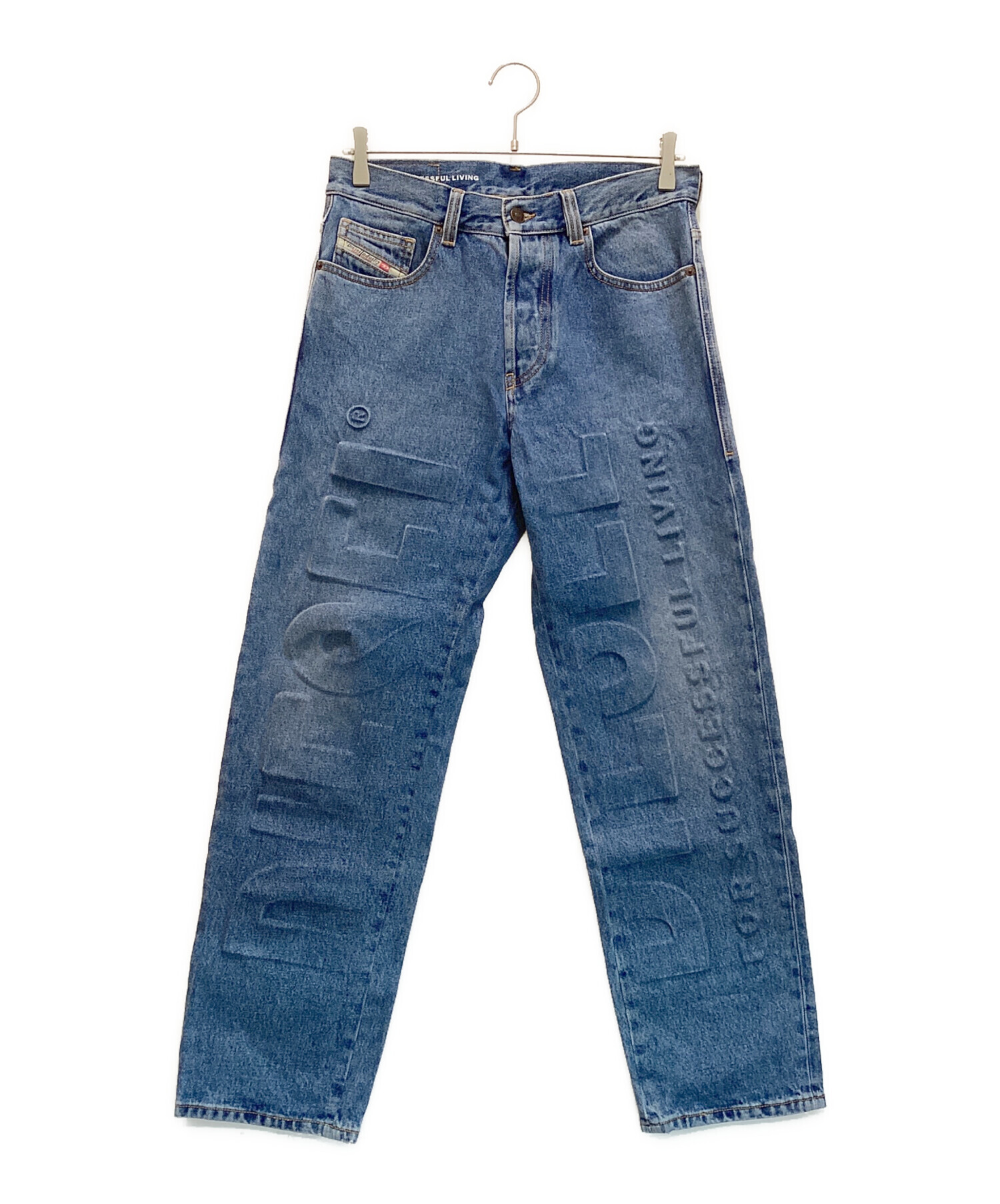 中古・古着通販】DIESEL (ディーゼル) エンボスビッグロゴストレート 