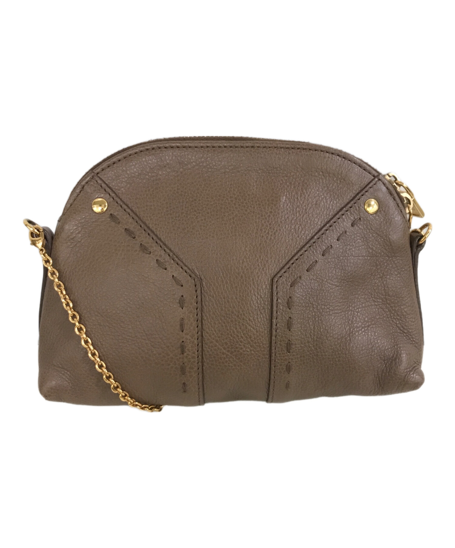 YSLとMIUMIU 中古店で購入した 中古・古着通販】Yves Saint Laurent (イヴサンローラン) ミニミューズ