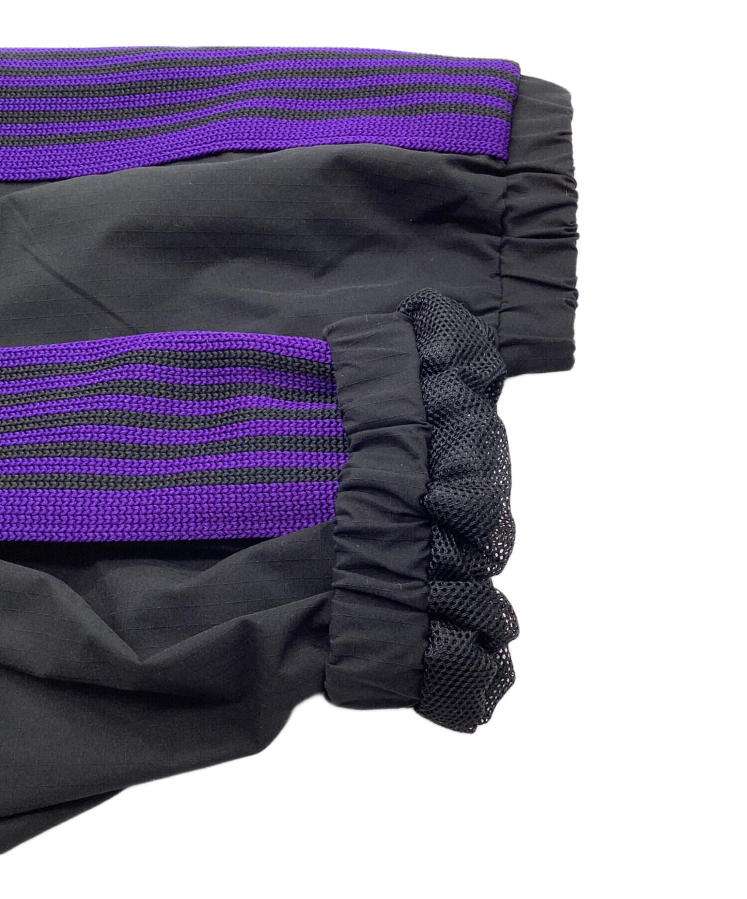 needles DCshoes ナイロン トラックジャケット ブラック パープル