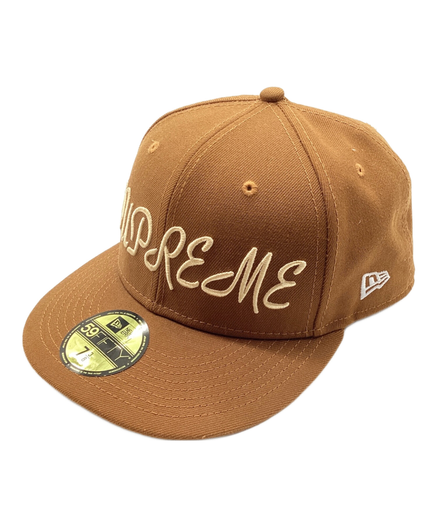 Supreme ニューエラ 59FIFTY キャップ ベージュ 7 3/8 ニューエラ