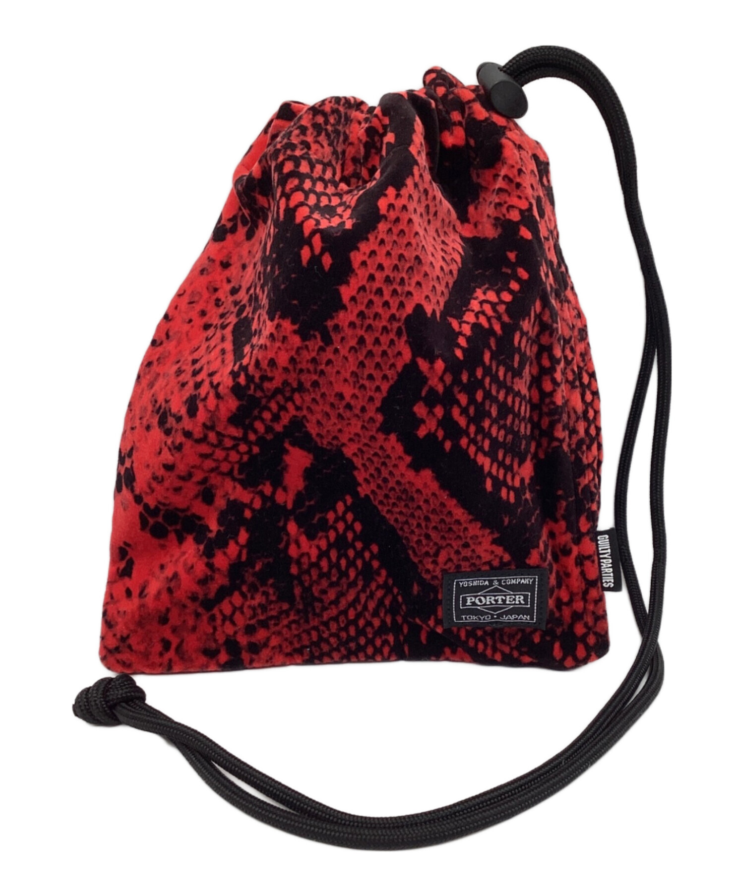 ワコマリア　PORTER パイソン柄　巾着 ワコマリア PORTER パイソン柄 巾着 WACKOMARIA PORTER ワコマリア