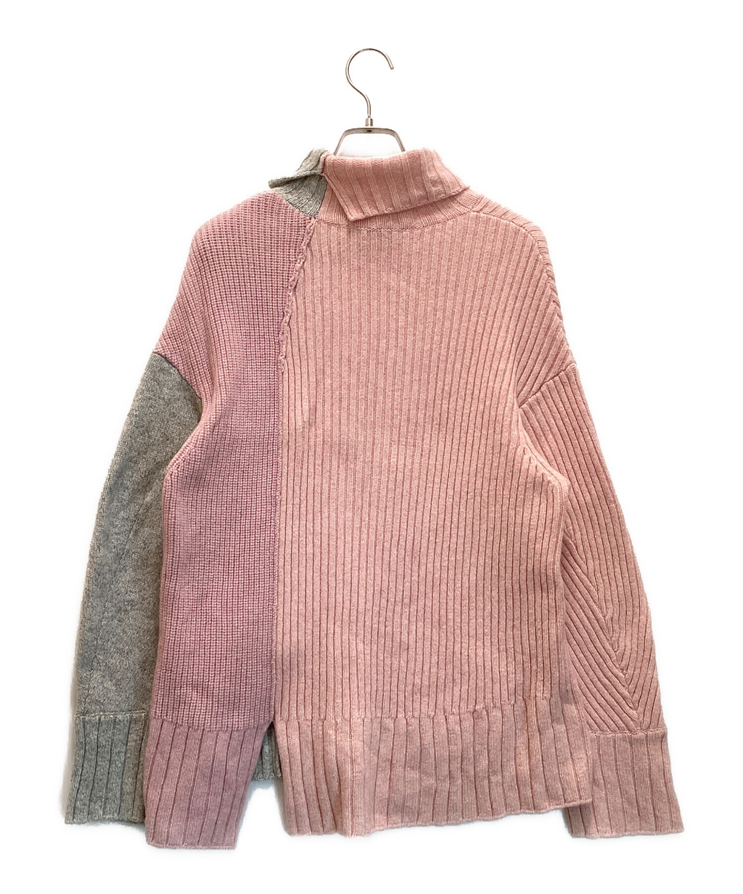 中古・古着通販】Ujoh (ウジョー) 切替デザインハイネックニット 