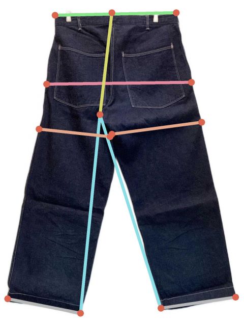ANATOMICA 1940 DUNGAREE PANTS アナトミカ ANATOMICA アナトミカ メンズ ダンガリー パンツ インディゴ ノン