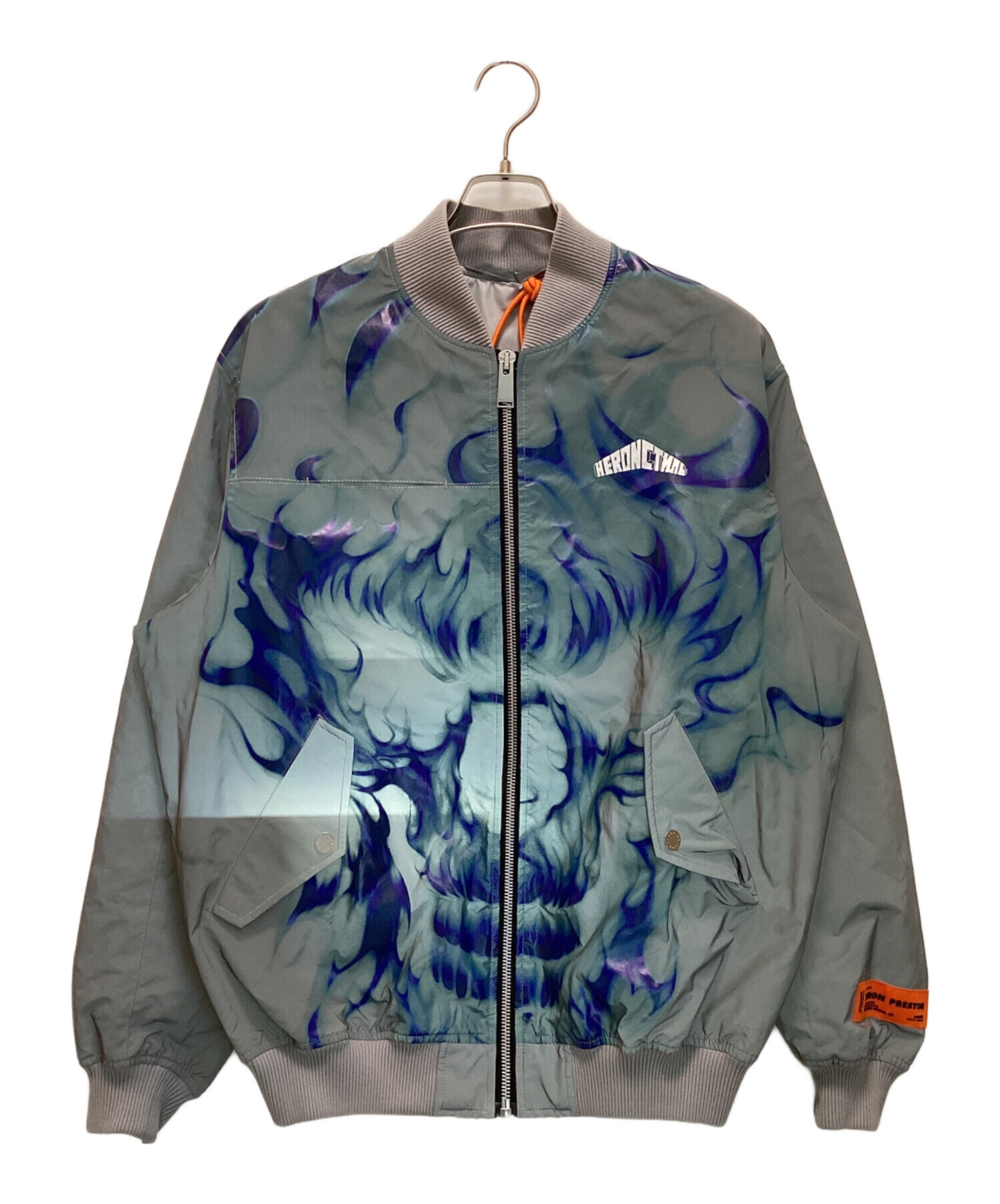 中古・古着通販】HERON PRESTON (ヘロンプレストン) BOMBER JKT SKULL