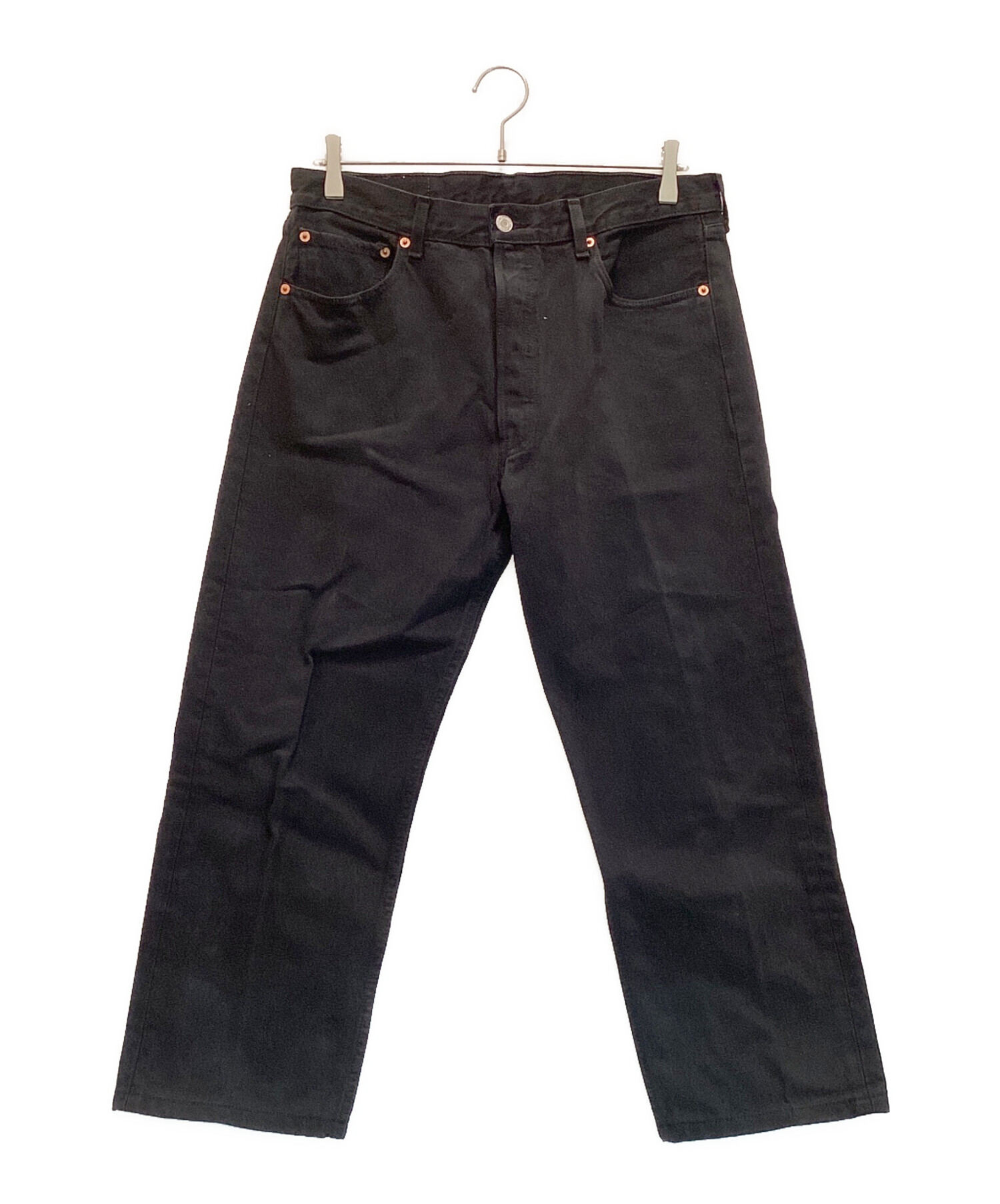 中古・古着通販】LEVI'S (リーバイス) 古着後染めブラックデニム 501