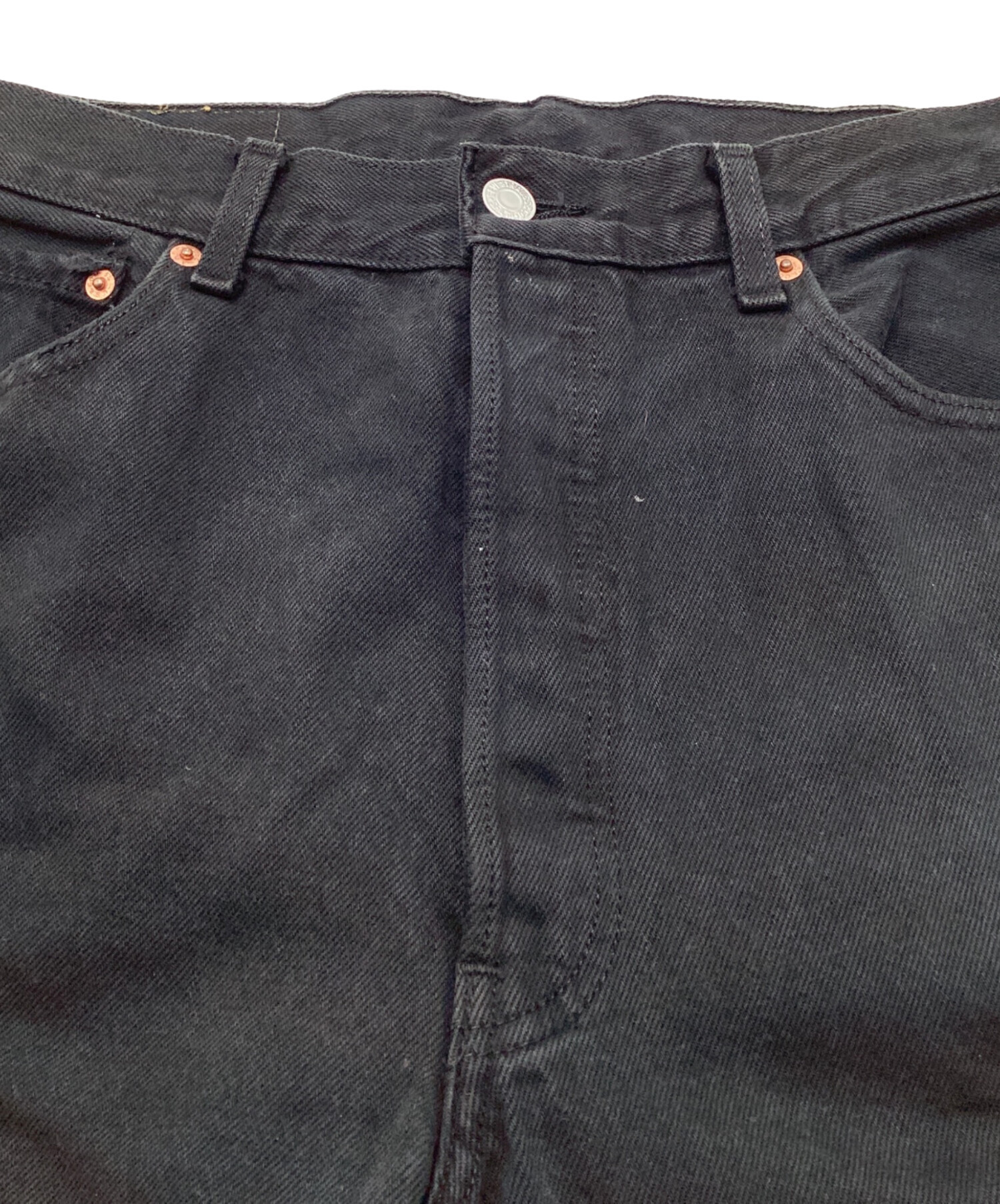 中古・古着通販】LEVI'S (リーバイス) 古着後染めブラックデニム 501