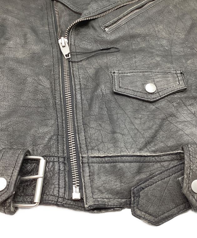 中古・古着通販】ZARA (ザラ) バッファローレザー ダブルライダース