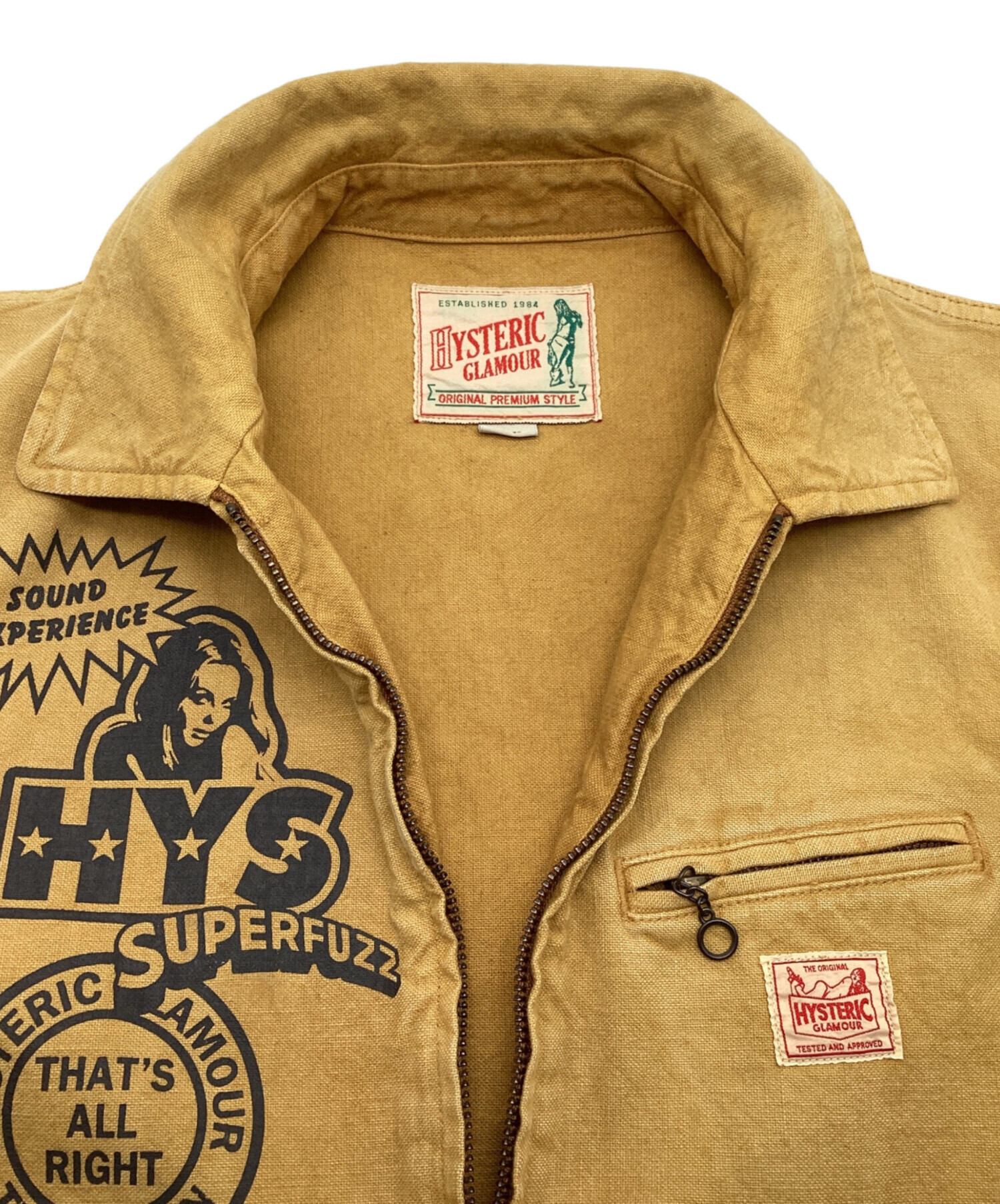 な*;様 k*o様 Hysteric Glamour ベージュ ジャケット HG 中古・古着通販】Hysteric Glamour (ヒステリックグラマー) HG