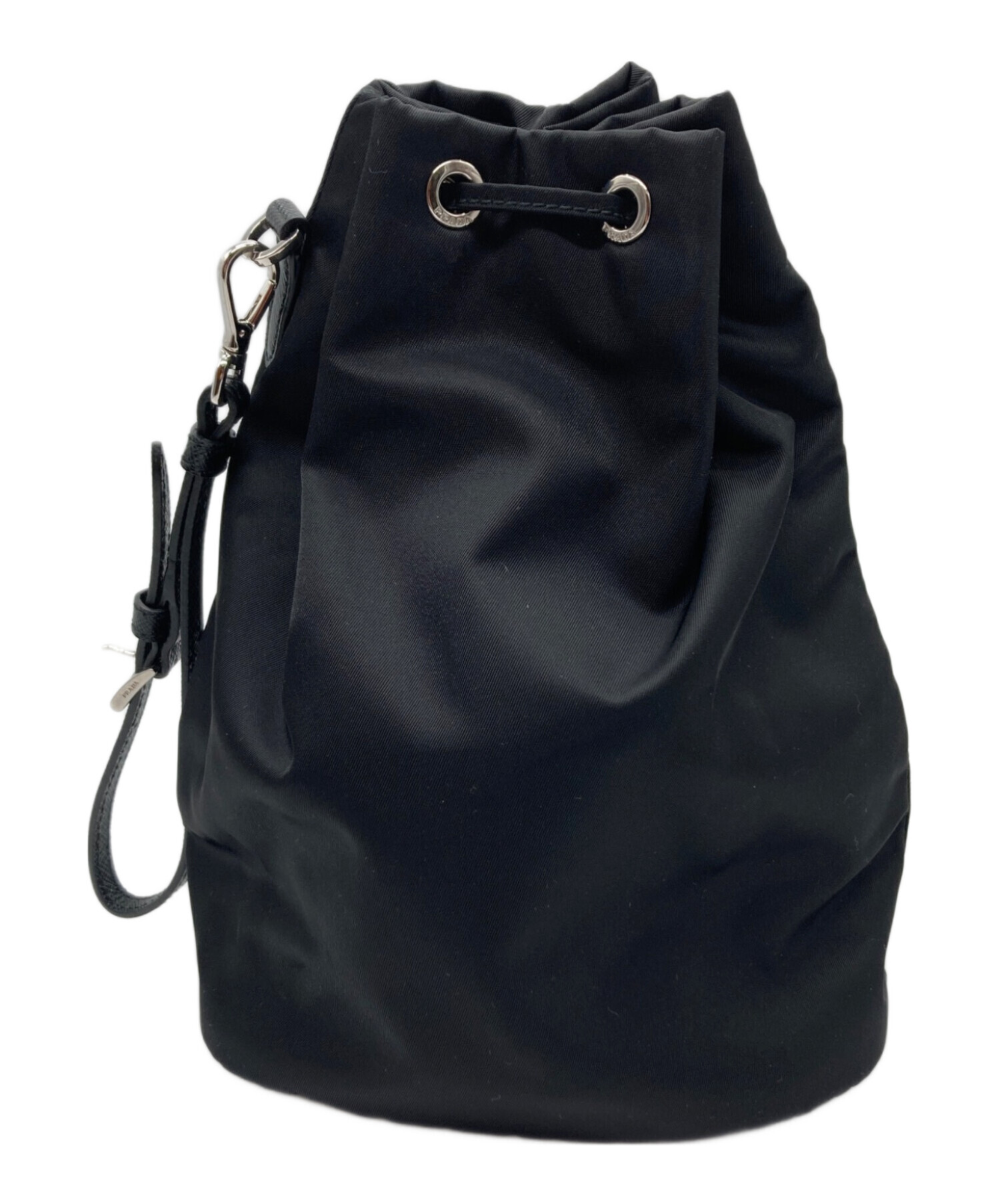 PRADA Re-Nylon ポーチ ブラック 中古・古着通販】PRADA (プラダ) Re-Nylon ポーチ ブラック｜ブランド