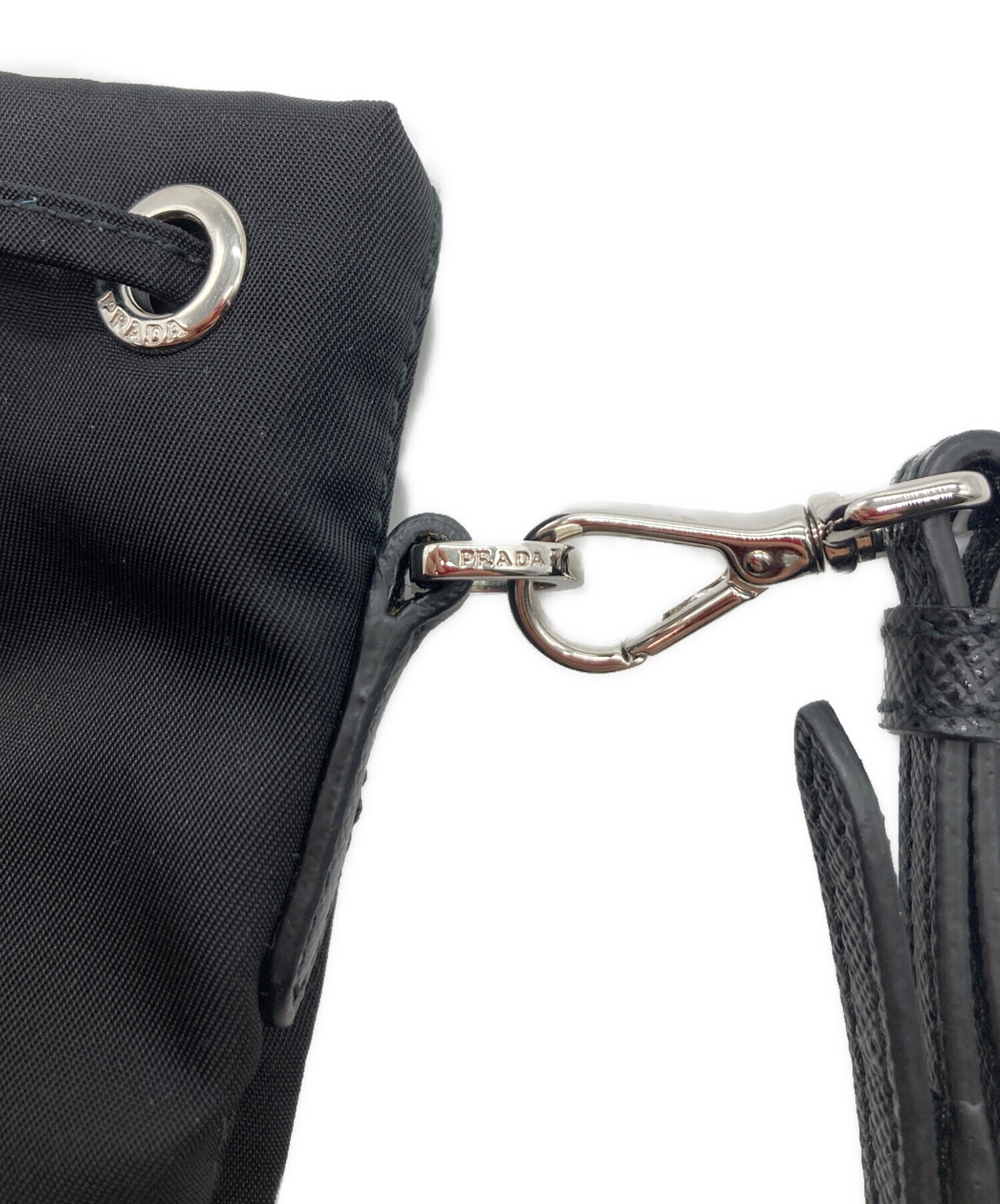 中古・古着通販】PRADA (プラダ) Re-Nylon ポーチ ブラック｜ブランド