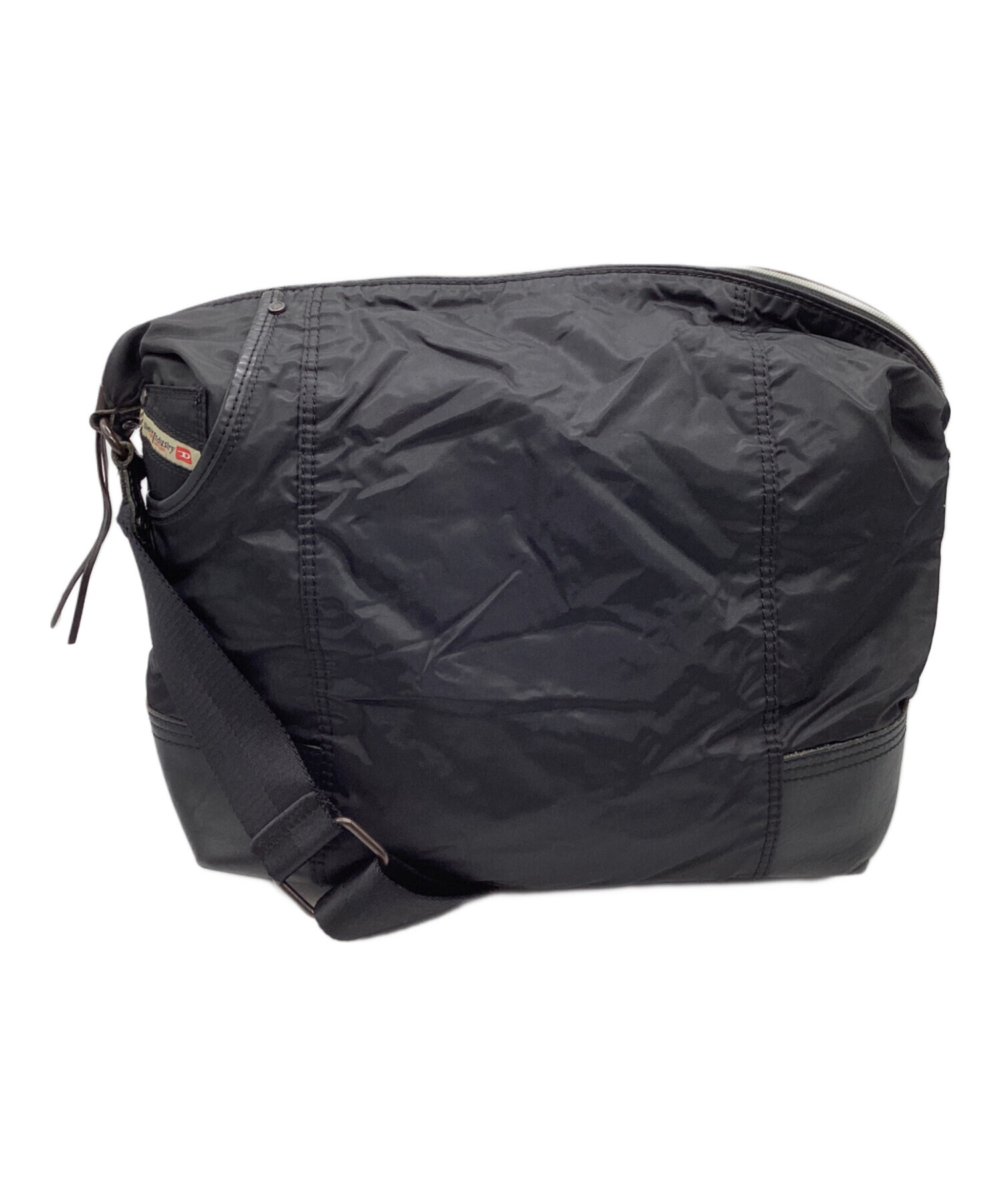 中古・古着通販】DIESEL (ディーゼル) レザー切替 ナイロンショルダー 