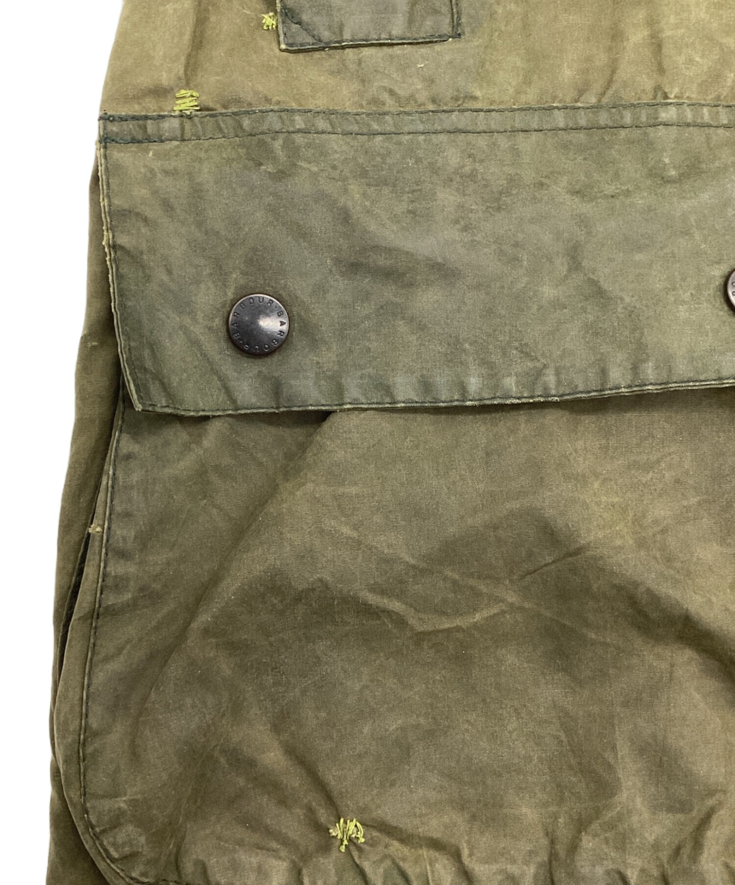 中古・古着通販】Barbour (バブアー) BORDER JACKET オリーブ サイズ