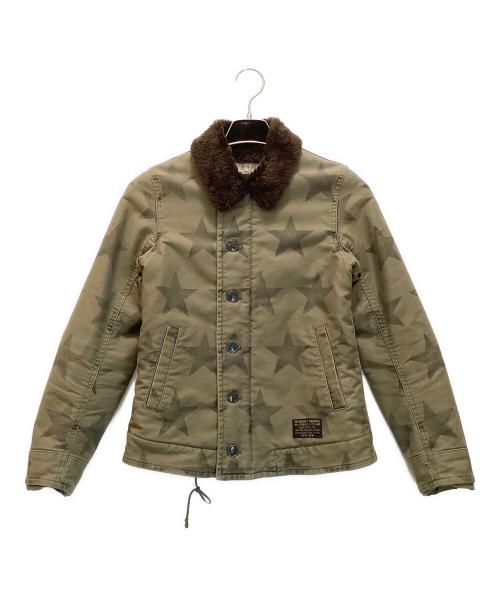 値下げ可！超希少☆ ワコマリア デッキジャケット 襟レザー S C-086 値下げ可！超希少☆ ワコマリア デッキジャケット 襟レザー S C