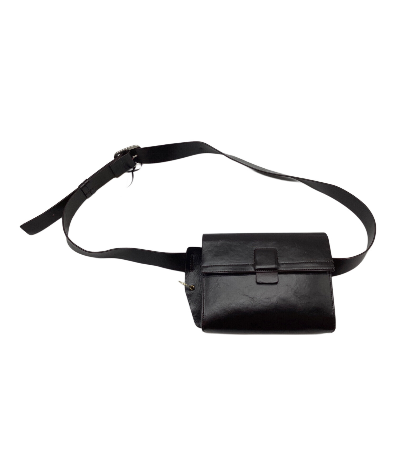 中古・古着通販】ZARA (ザラ) リアルレザーウエストバッグ ブラウン