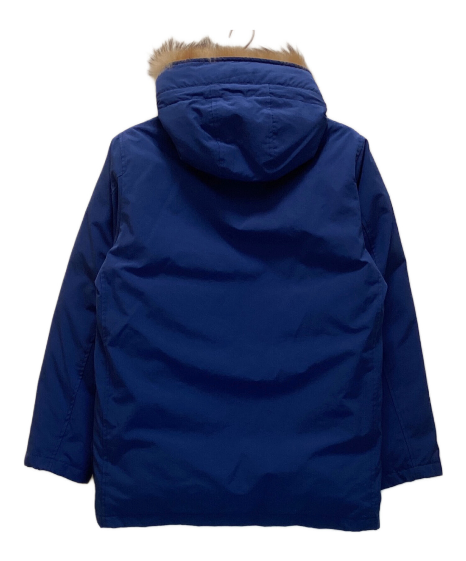 中古・古着通販】DANTON (ダントン) ファー付ダウンコート ブルー 