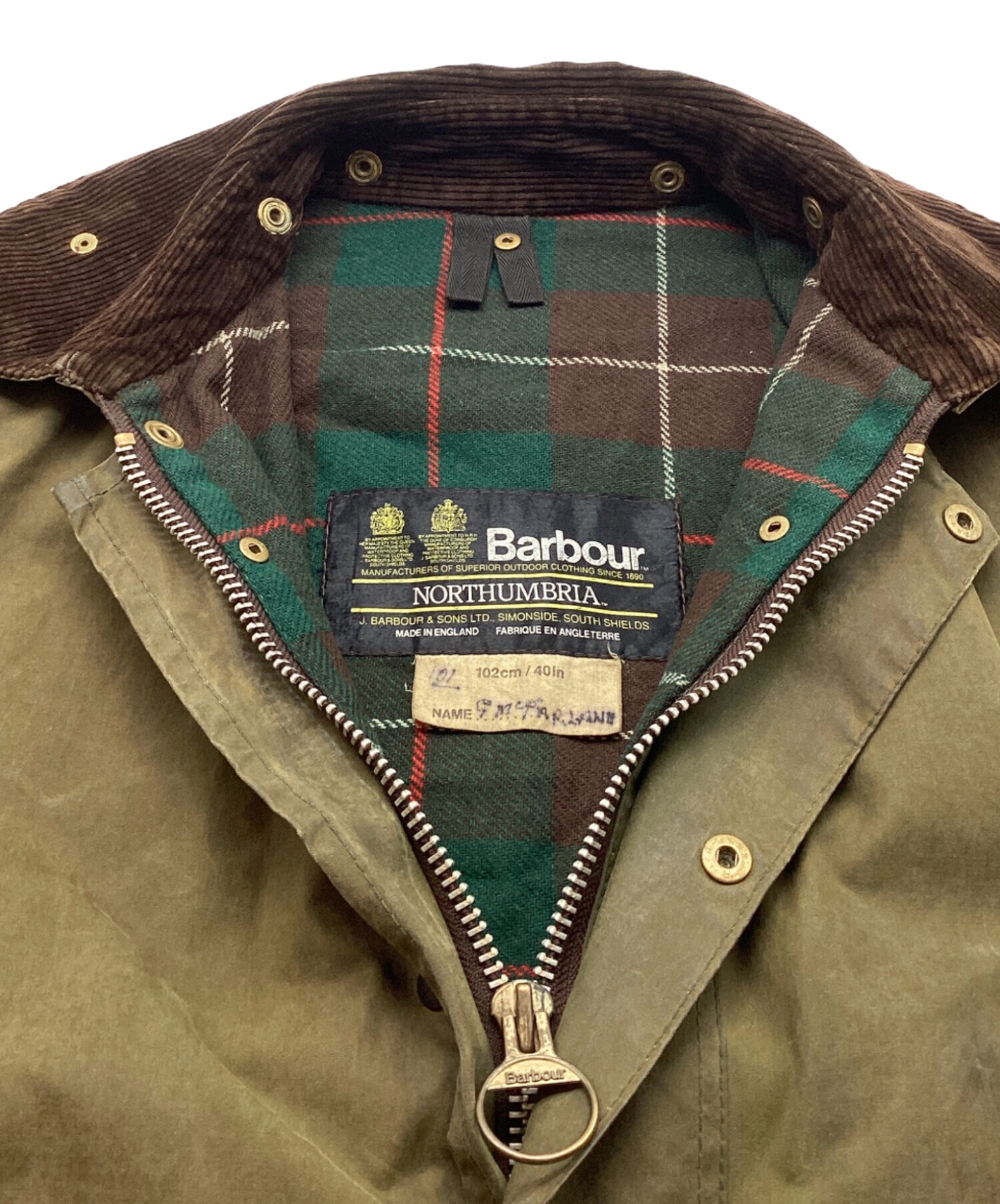 中古・古着通販】Barbour (バブアー) NORTHUMBRIA / ノーザンブリア