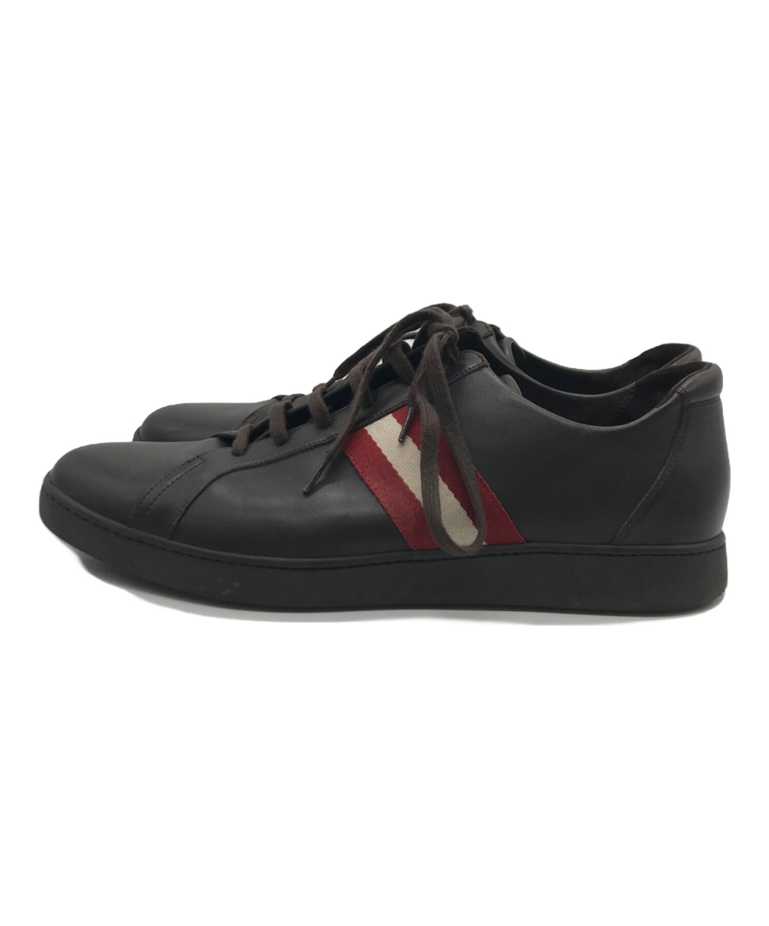 BALLY バリー レトロ スニーカー グリーン×ブラウン レザー | ヤマダ